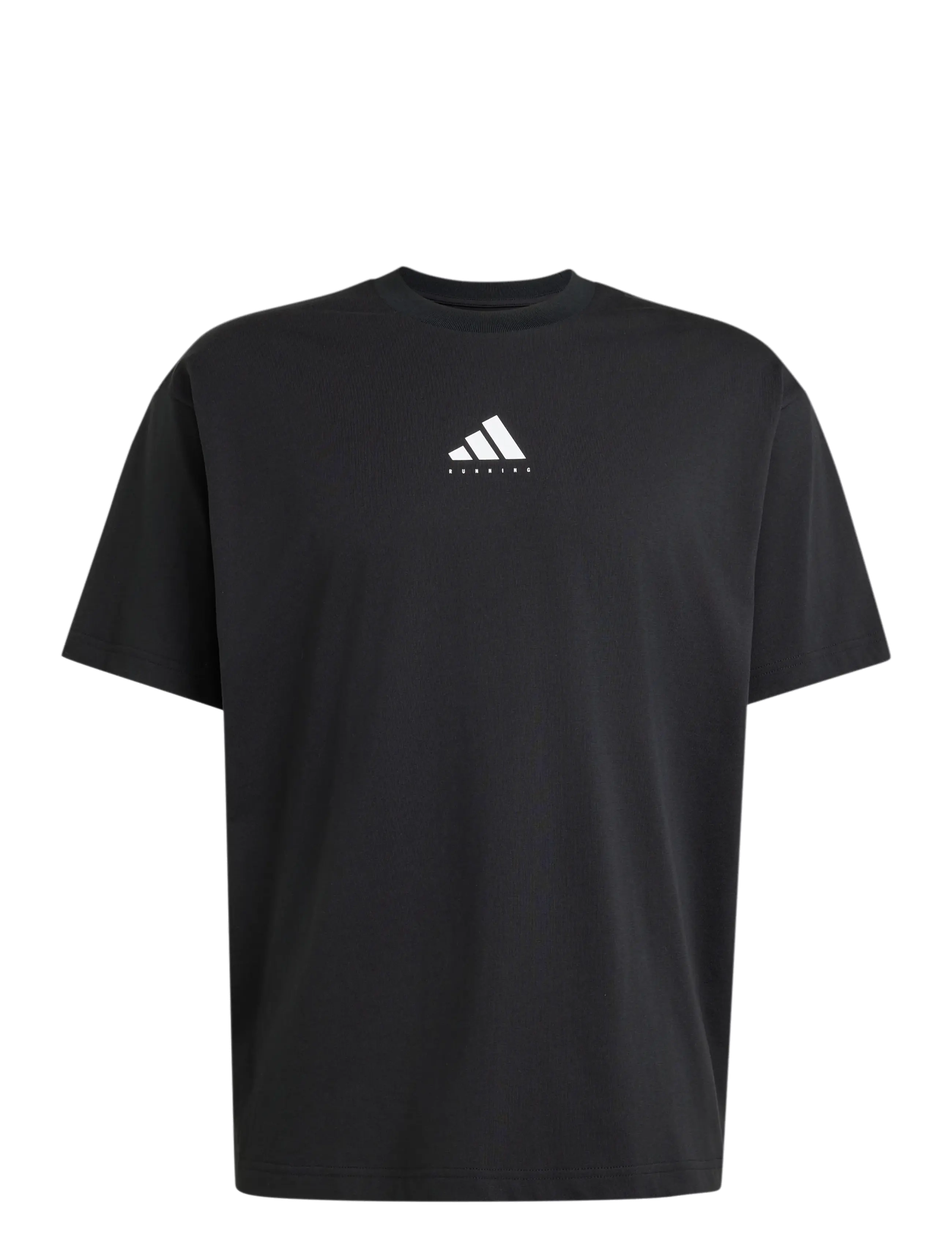 adidas Performance U RUN CAT G T - T-Shirts - BLACK / black