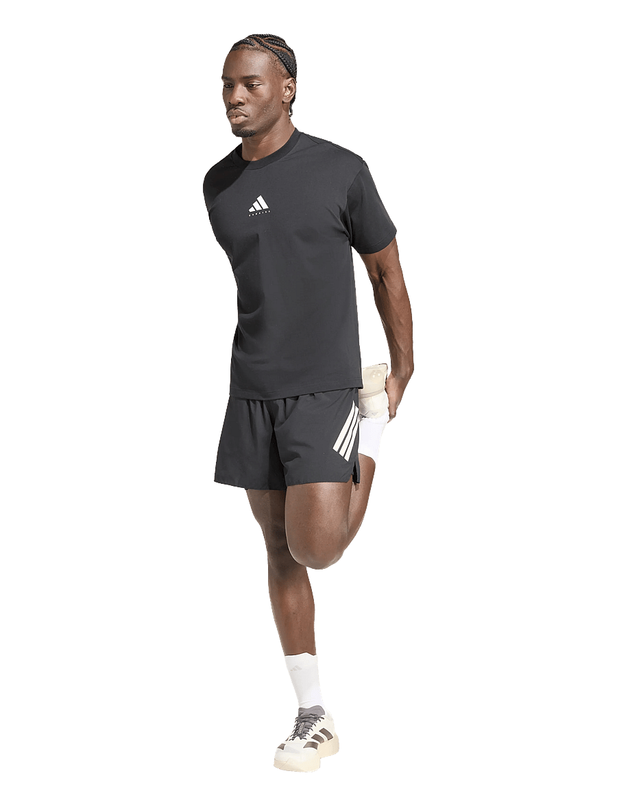 adidas Performance - U RUN CAT G T - t-shirts - black - 0