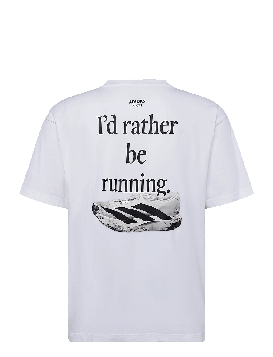 adidas Performance - U RUN CAT G T - t-shirts - white - 2
