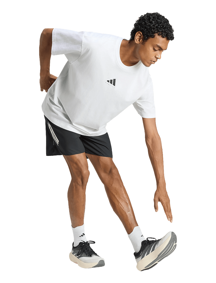 adidas Performance - U RUN CAT G T - t-shirts - white - 0