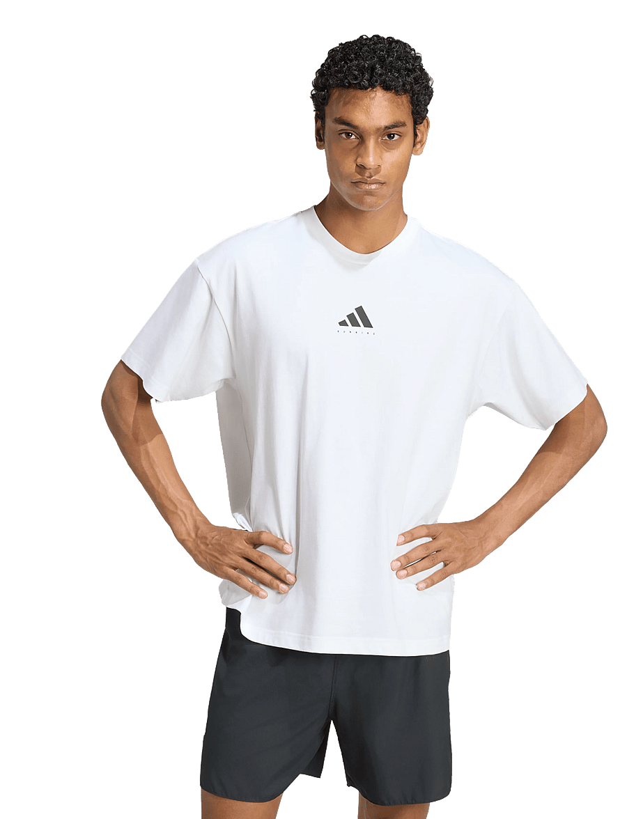 adidas Performance - U RUN CAT G T - t-shirts - white - 2