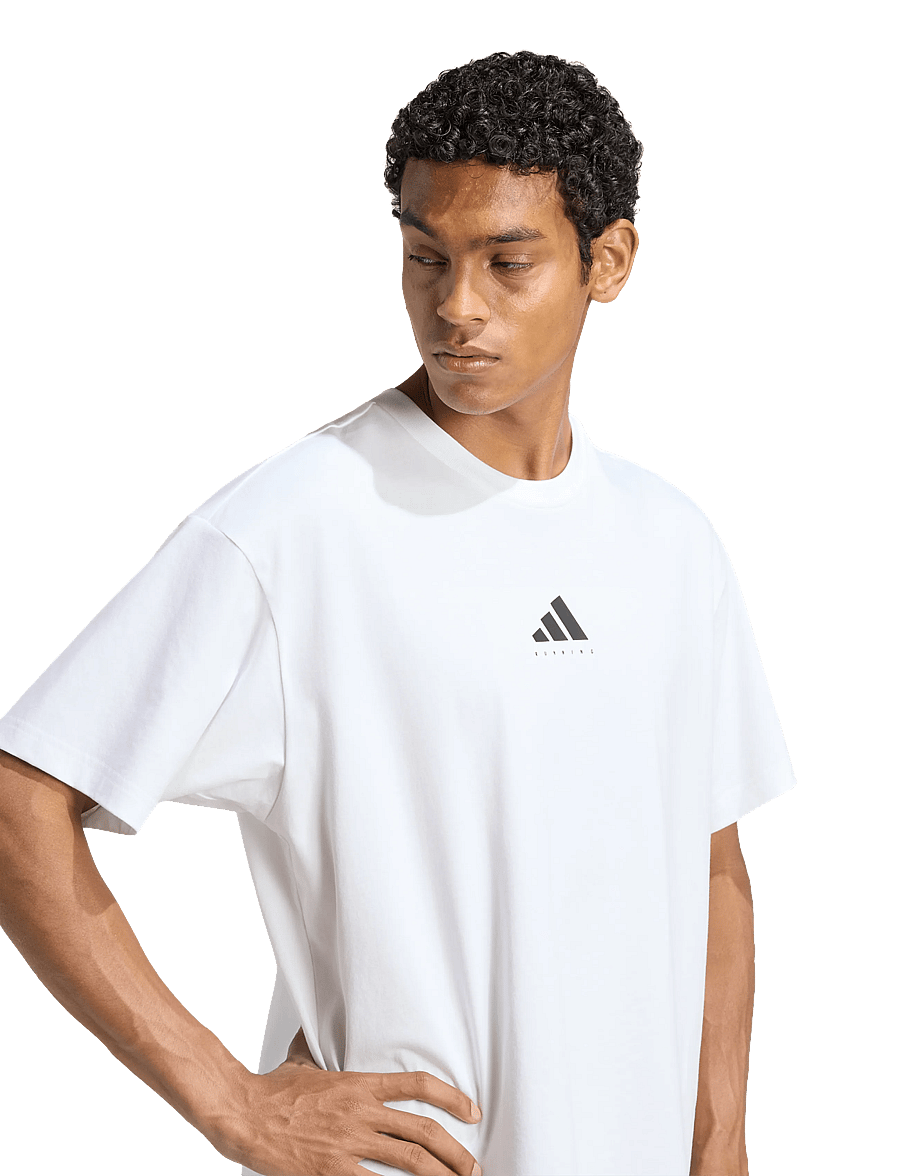 adidas Performance - U RUN CAT G T - t-shirts - white - 3