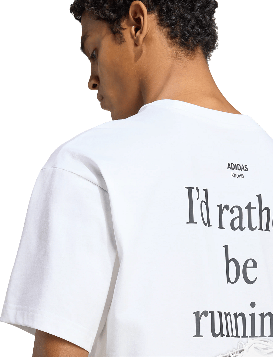 adidas Performance - U RUN CAT G T - t-shirts - white - 4