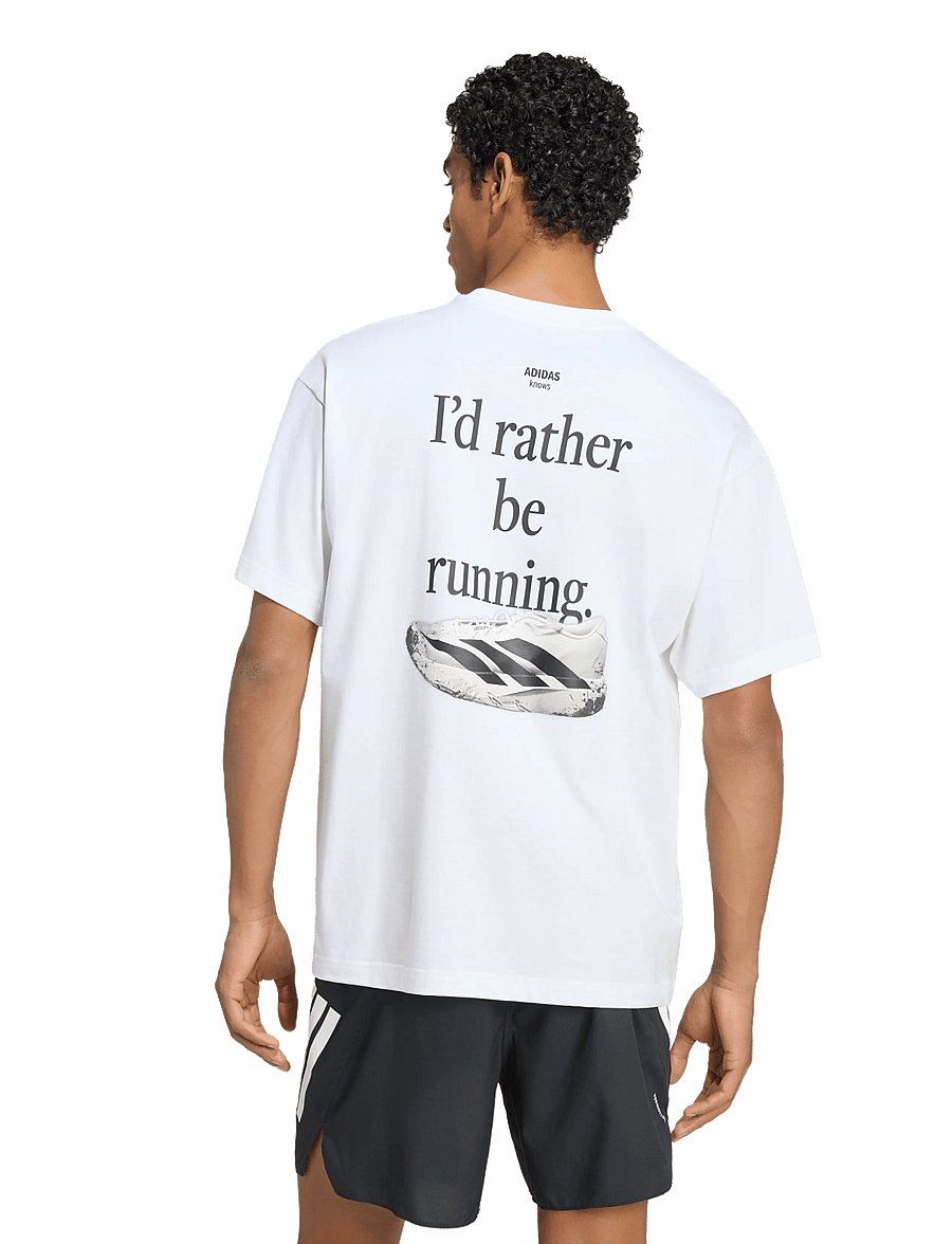 adidas Performance - U RUN CAT G T - t-shirts - white - 5