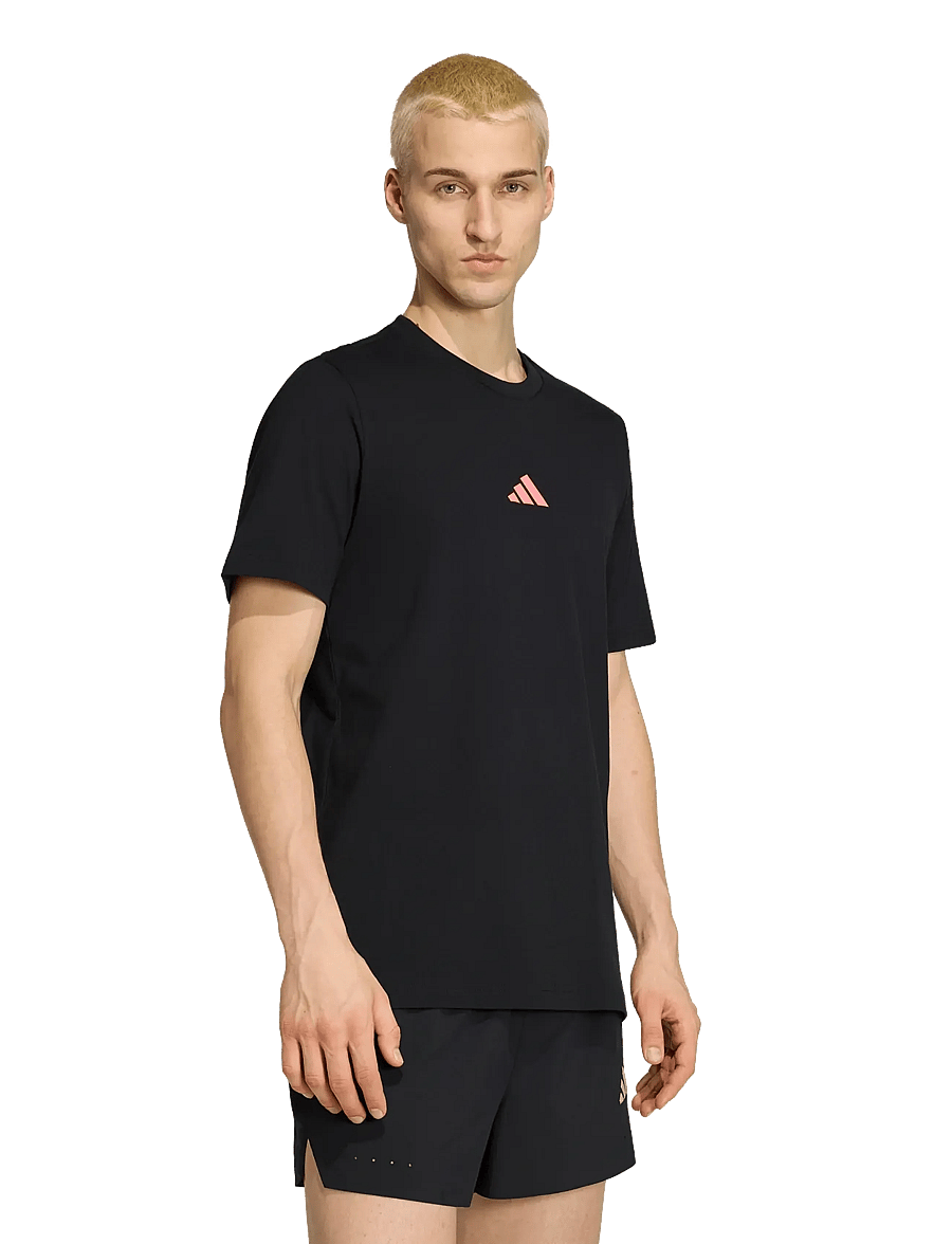 adidas Performance - M SLOGAN G T - t-shirts - black - 0