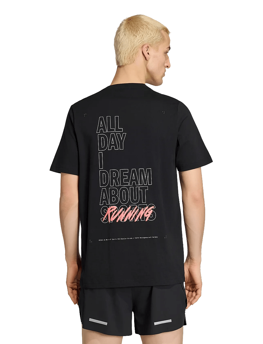 adidas Performance - M SLOGAN G T - t-shirts - black - 2