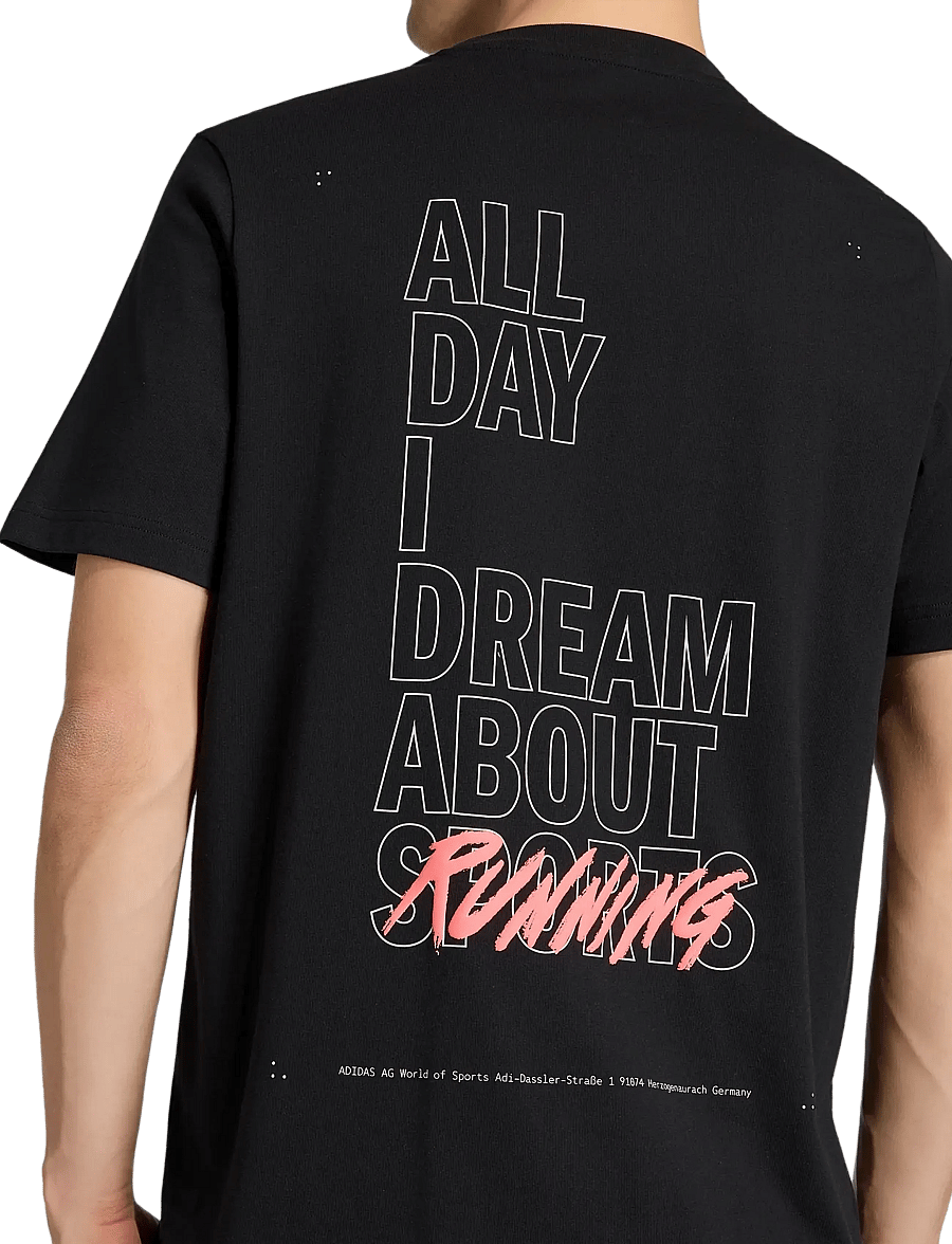 adidas Performance - M SLOGAN G T - t-shirts - black - 4