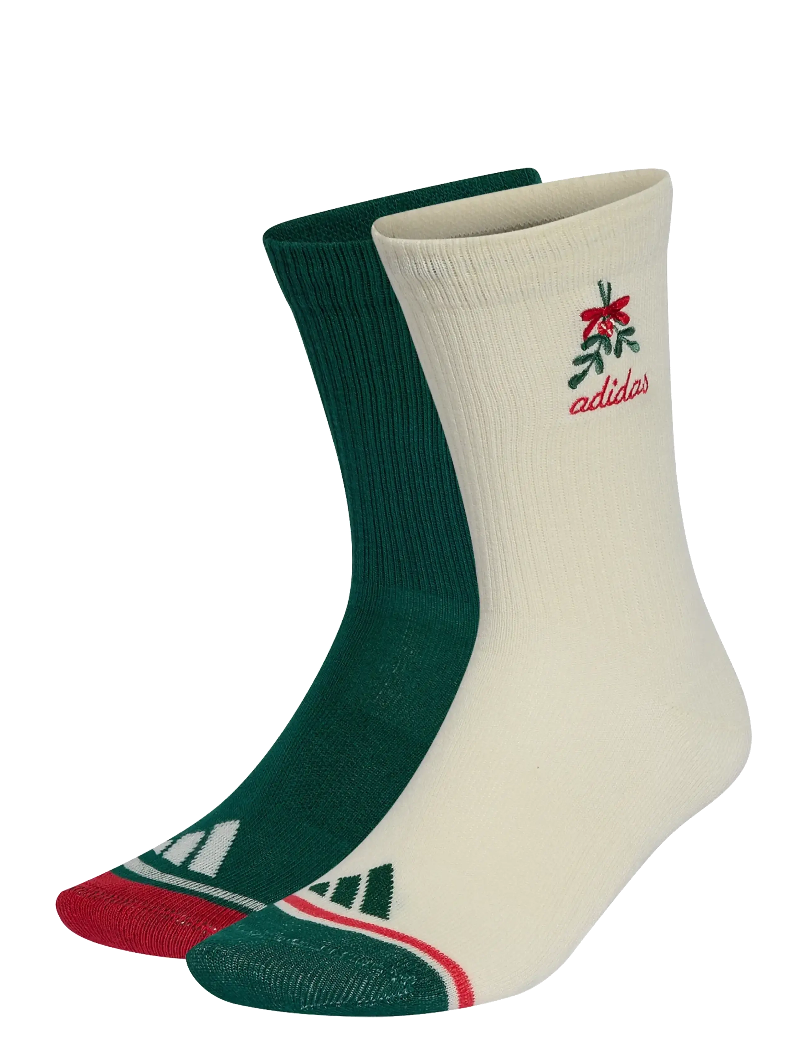 adidas Performance XMAS SOCK 2PP - adidas - CGREEN/IVORY/PURRUB / green
