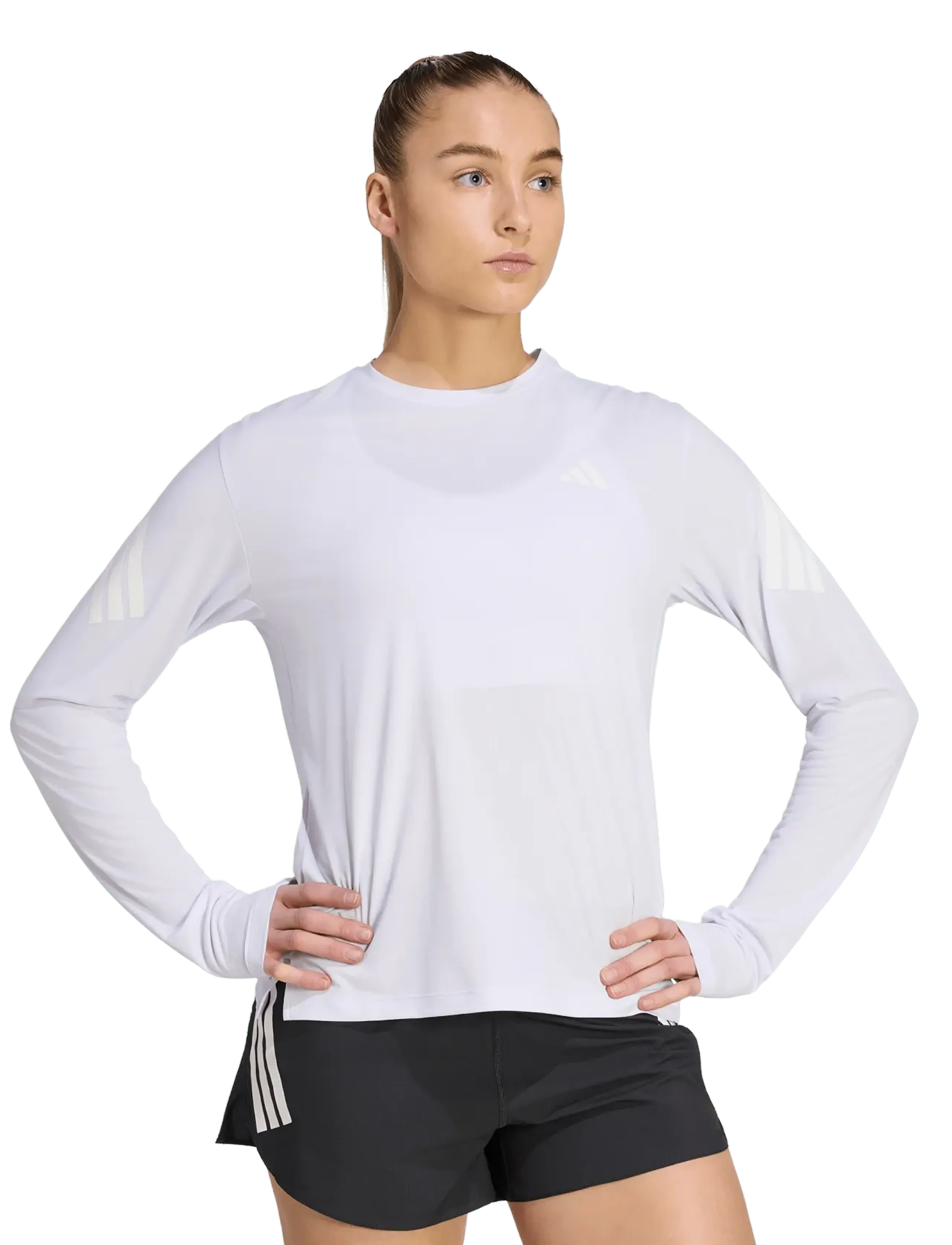 adidas Performance - adi365/// LS W - langærmede t-shirts - fropur/white - 2