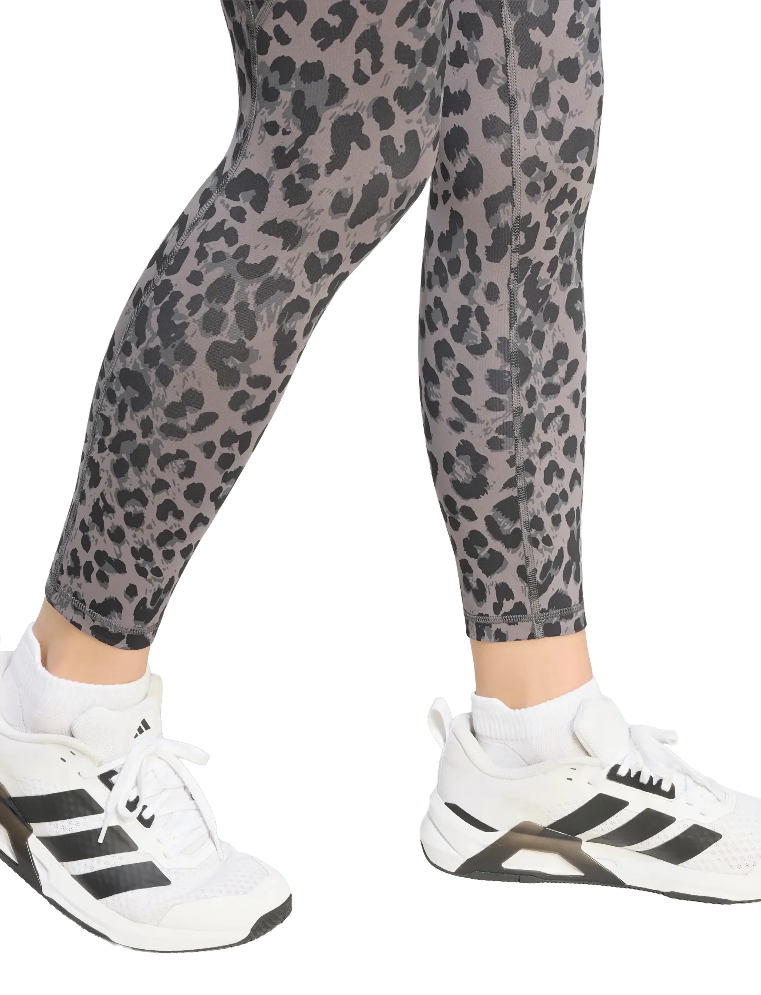 adidas Performance - OPT ESS AOP 7/8 - training tights - earstr/brown/black - 4