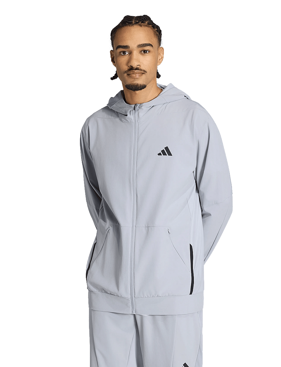 adidas Performance - D4T HYBRID FZ H - sportjackor - halsil - 0