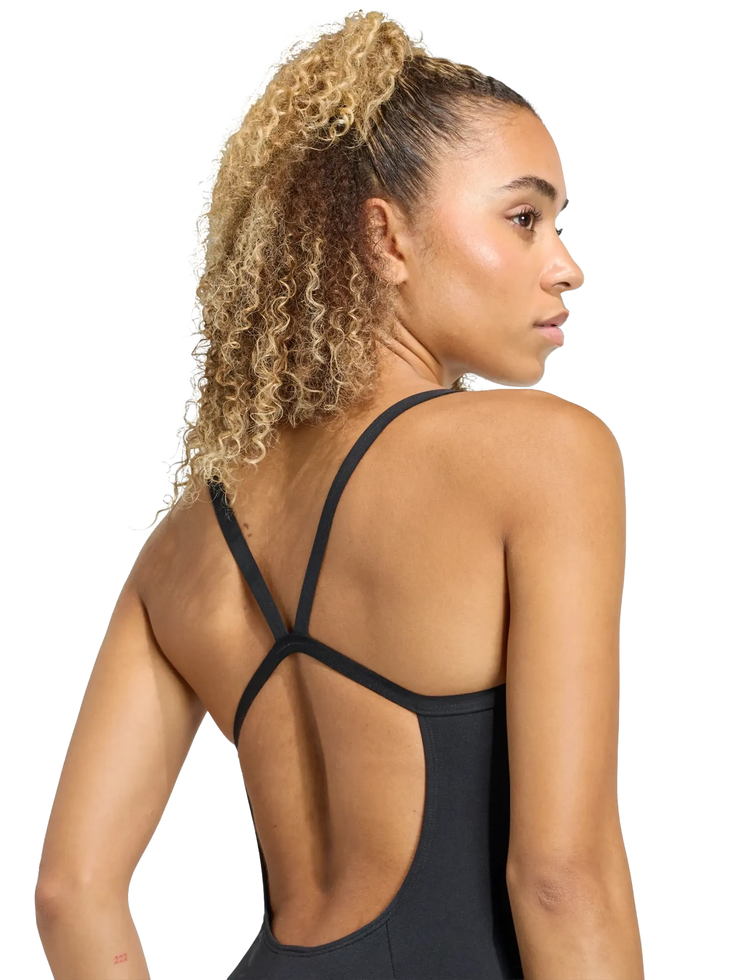 adidas Performance - ESS THSTRP SUIT - sportiga badkläder - black - 4