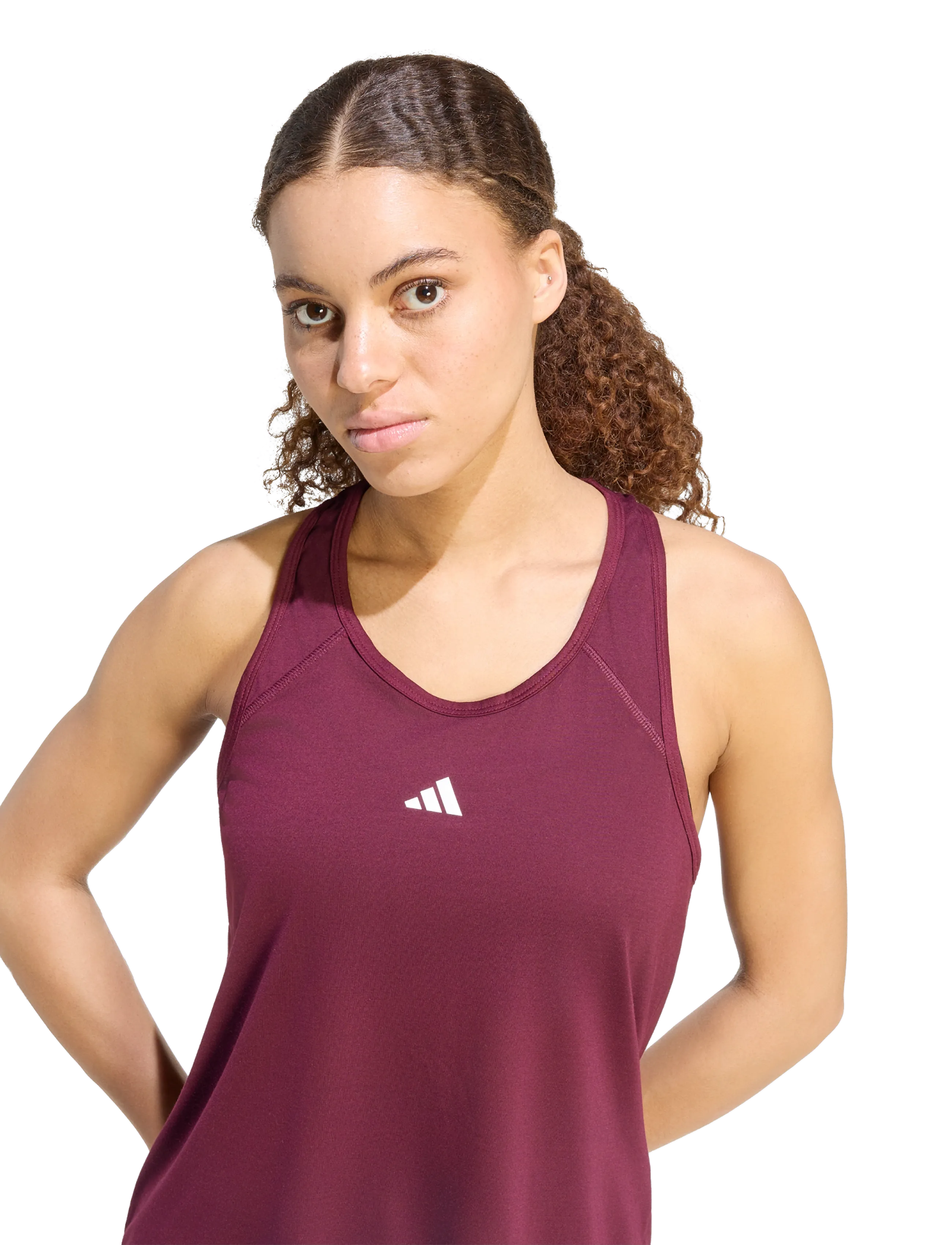 adidas Performance - WE MIN TK - Õlapaeltega pluusid - maroon - 3