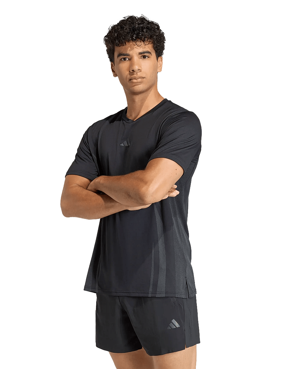 adidas Performance - AIRCHILL TEE - t-shirts - black - 2