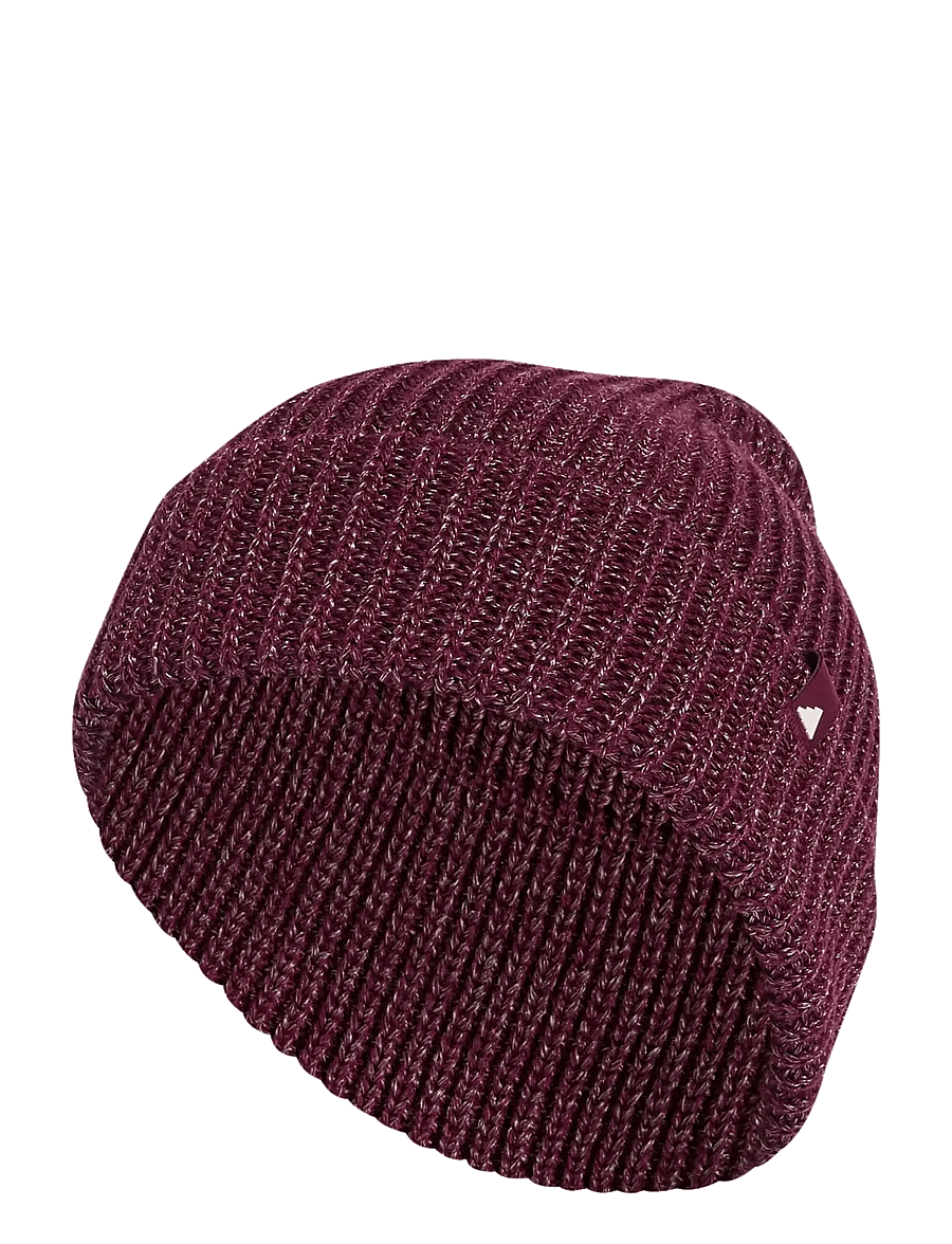 adidas Performance - GLOW BEANIE - mützen - maroon/white/maroon - 0