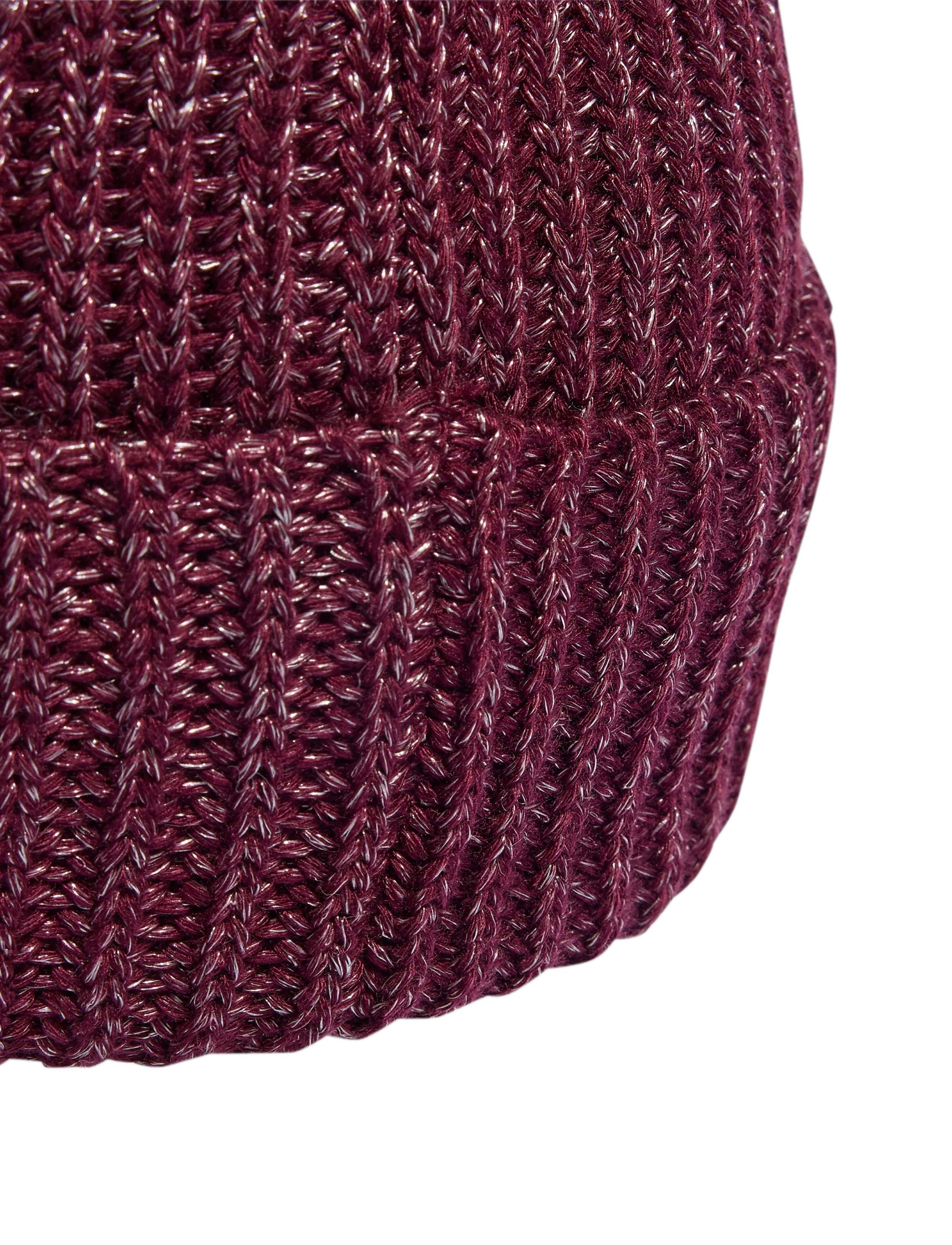 adidas Performance - GLOW BEANIE - maroon/white/maroon - 3