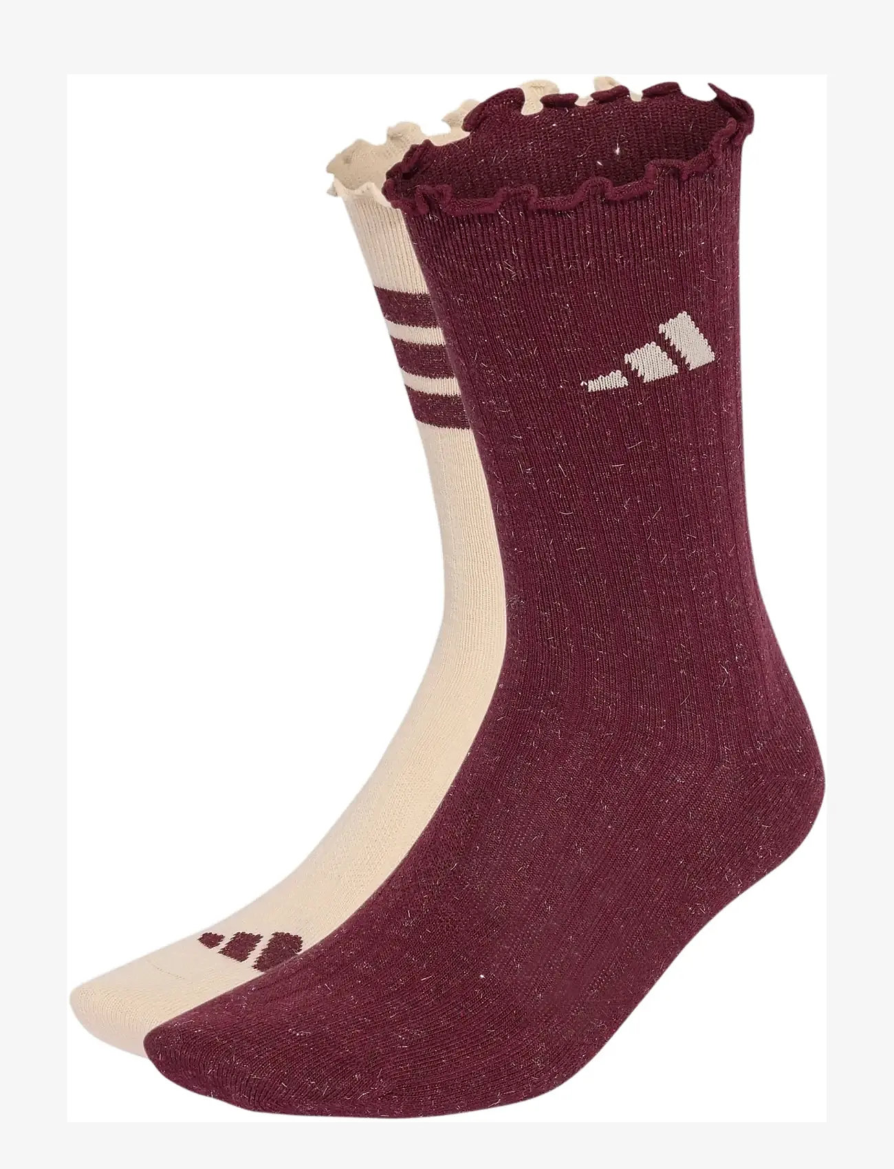 adidas Performance - GLOW SOCK 2PP - strümpfe - crli/maroon - 0