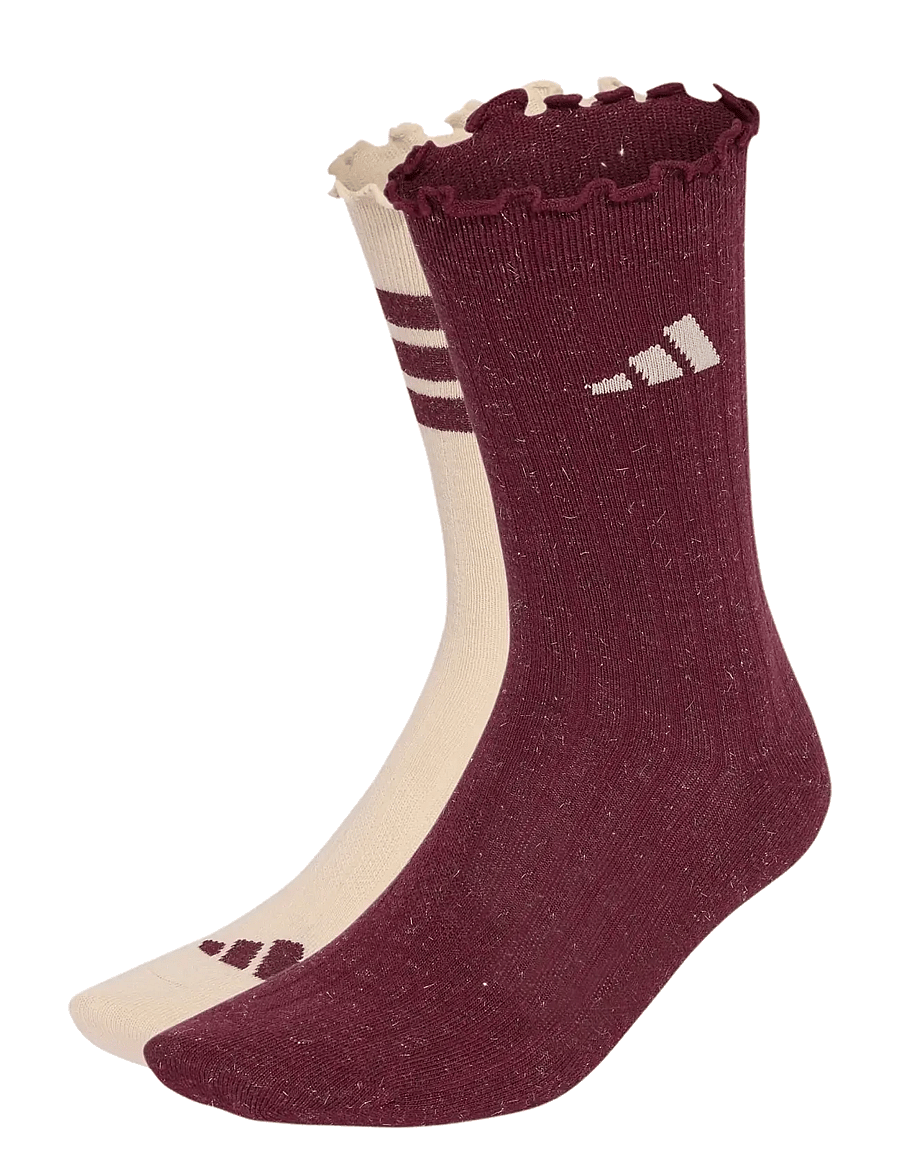 adidas Performance - GLOW SOCK 2PP - underkläder och strumpor - crli/maroon - 0