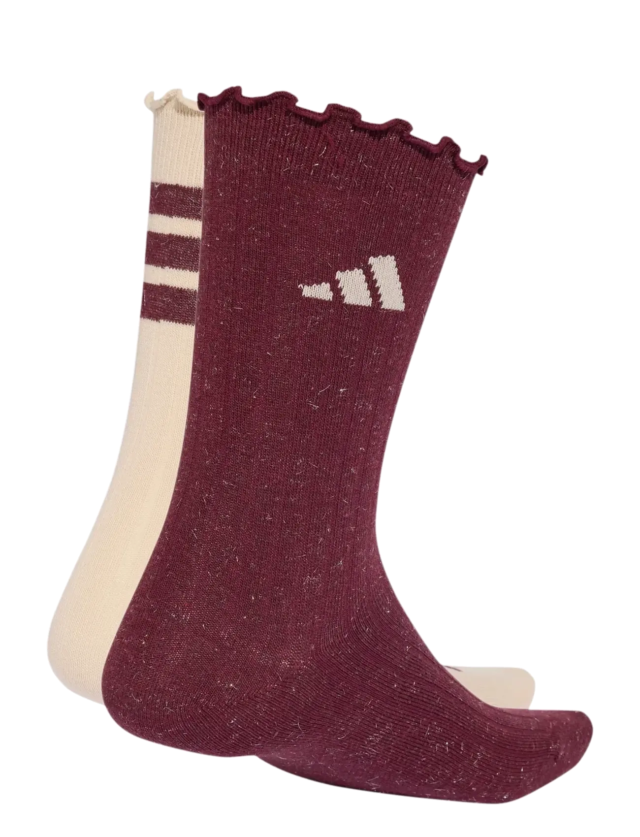 adidas Performance - GLOW SOCK 2PP - underwear & socks - crli/maroon - 1