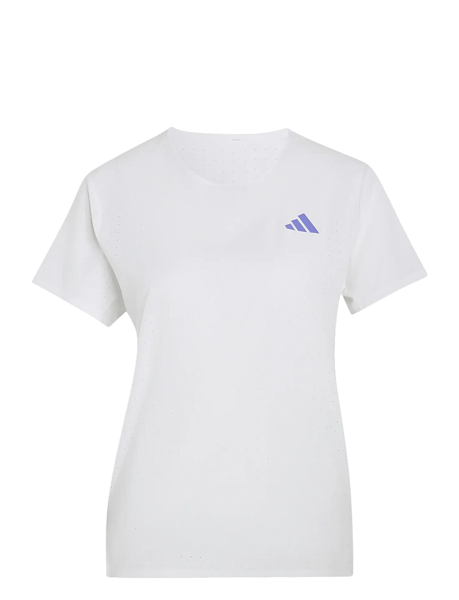 adidas Performance - ADIZERO TEE W - t-shirts - white/solpur - 1
