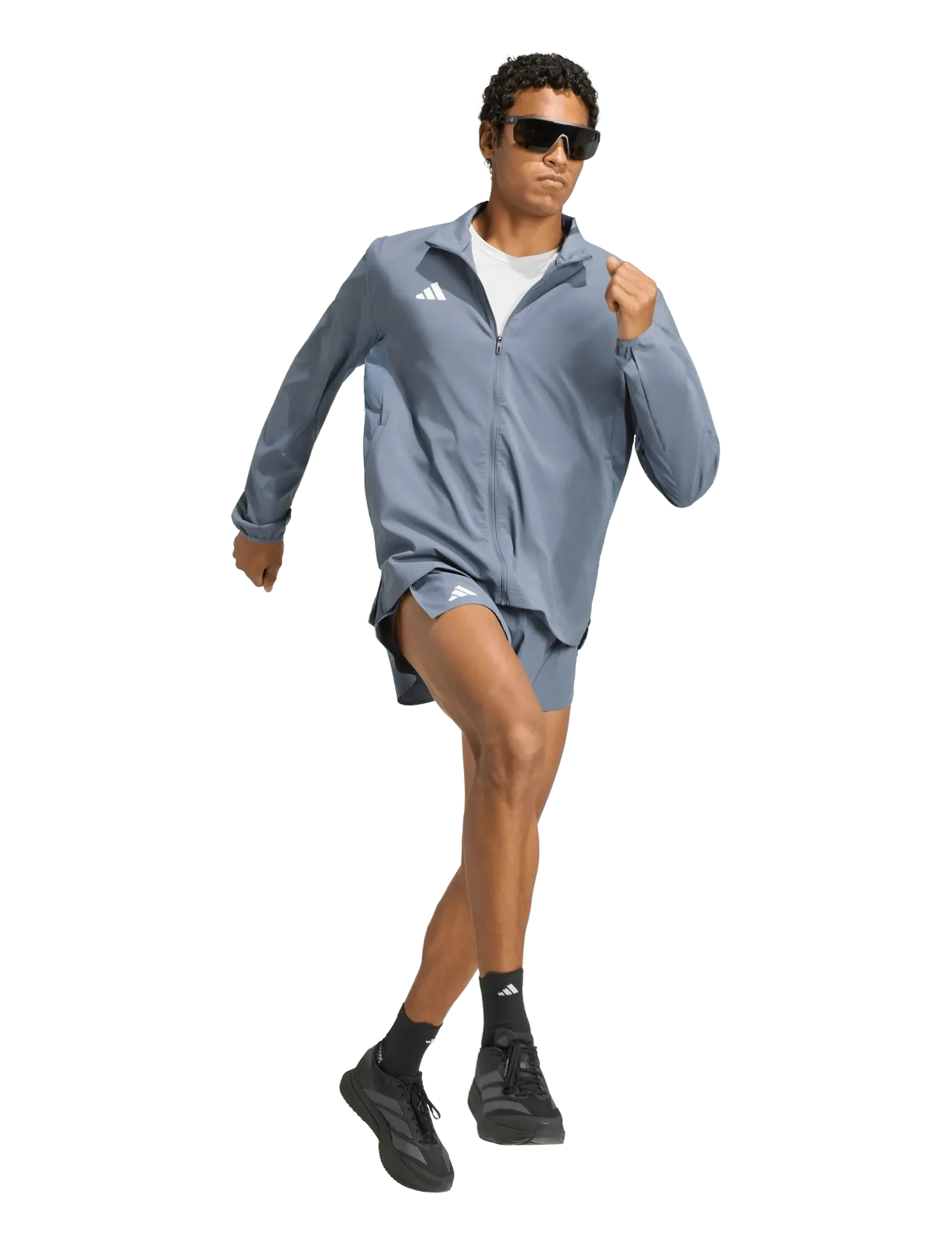 adidas Performance Adizero E Split, L, Sport Shorts, Grau - Training Männerswear