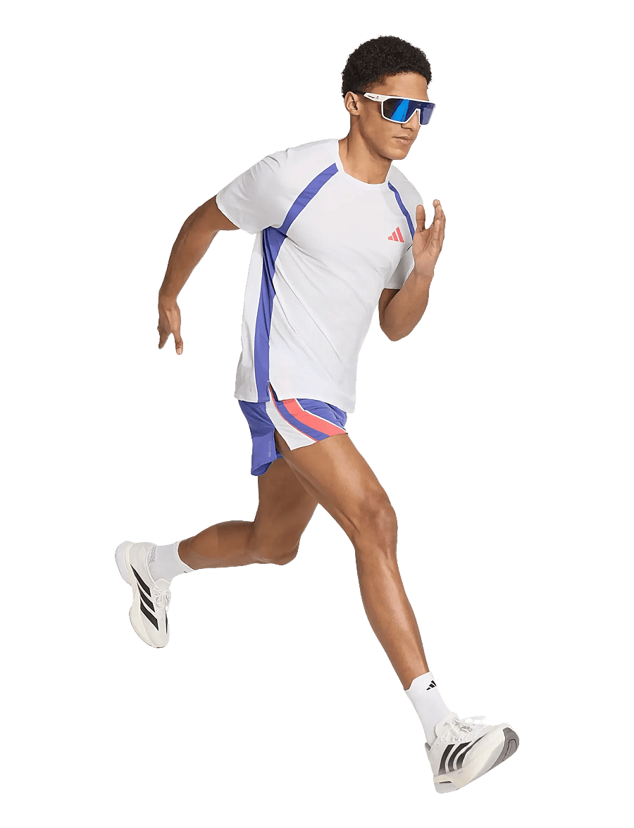 adidas Performance - ADIZERO A TEE M - t-shirts - white/dualin - 0