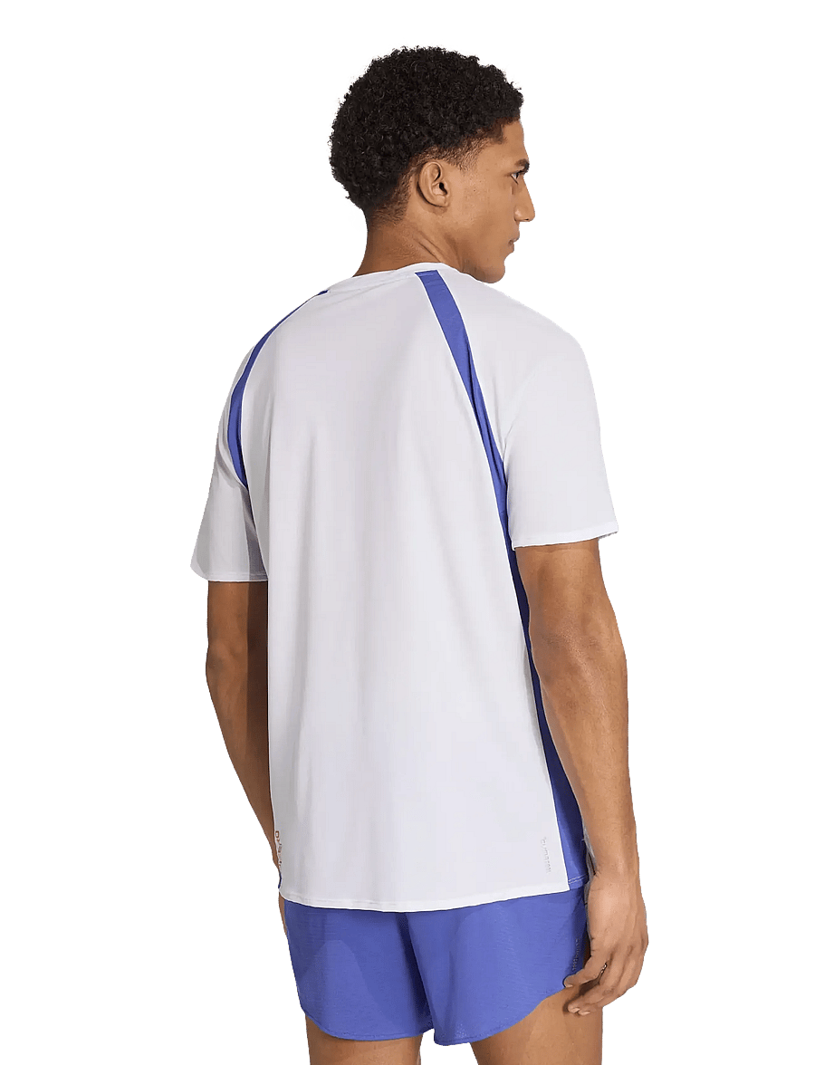 adidas Performance - ADIZERO A TEE M - t-shirts - white/dualin - 3