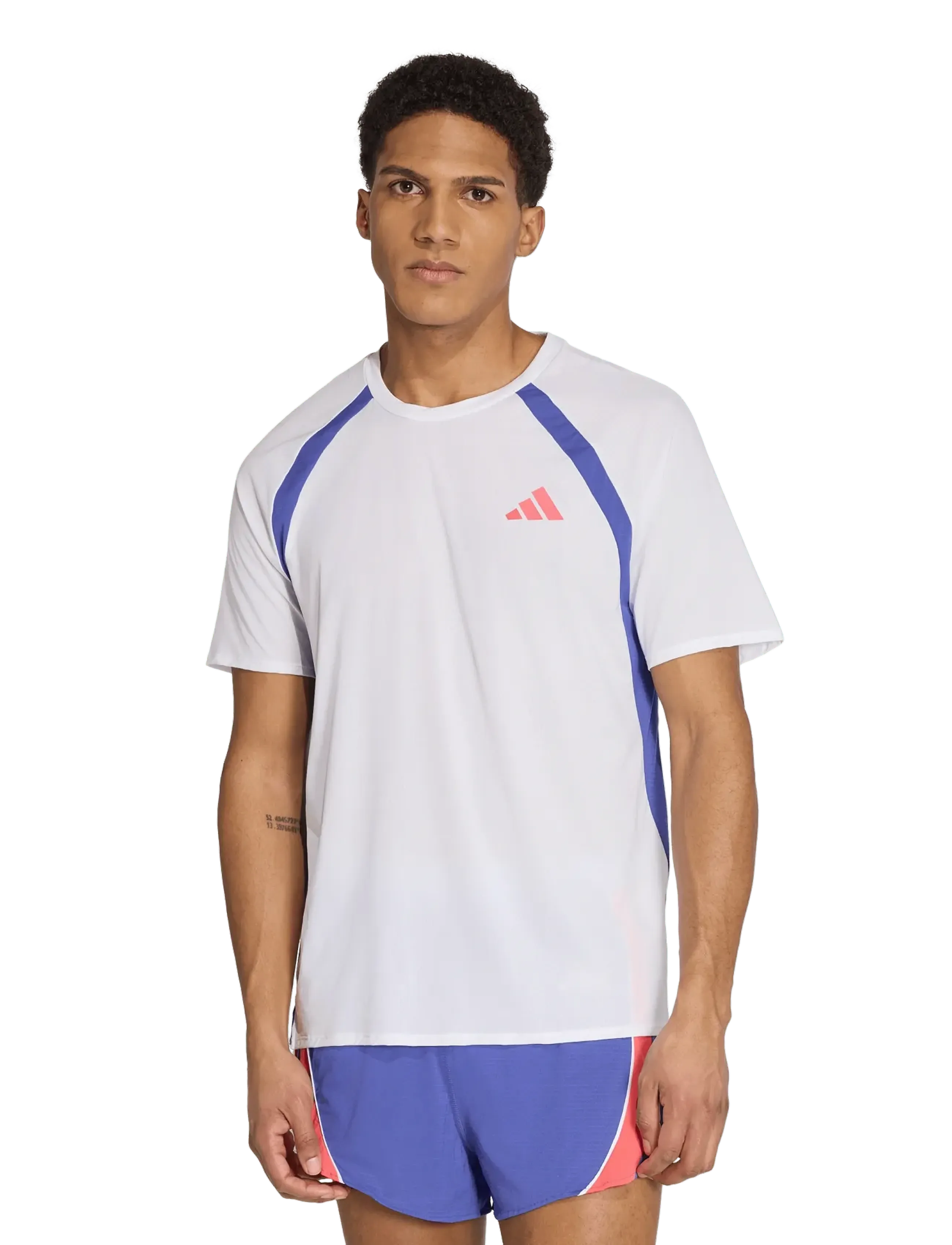 adidas Performance - ADIZERO A TEE M - t-shirts - white/dualin - 5