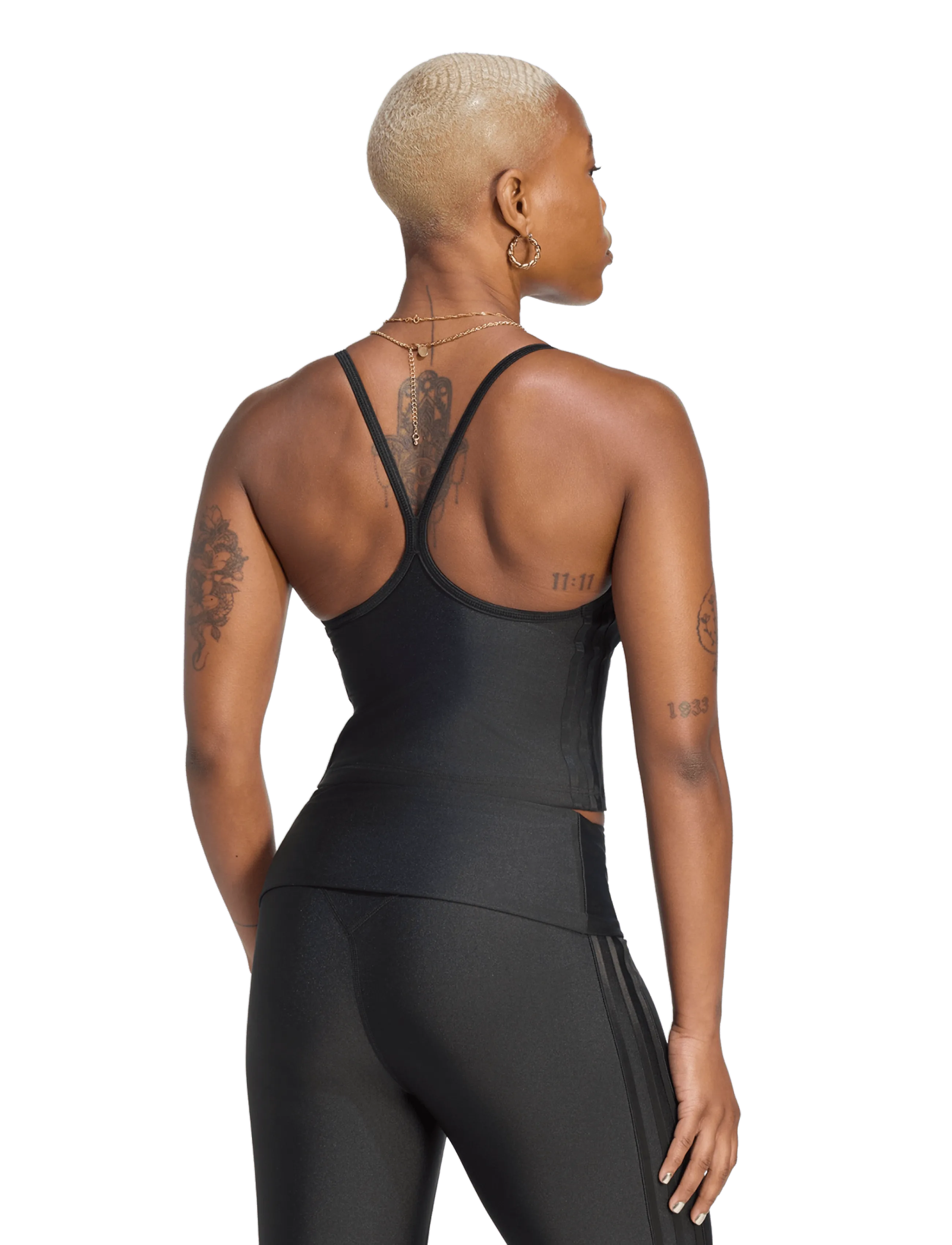adidas Performance - OG SP TANK PAD - crop tops - black - 2