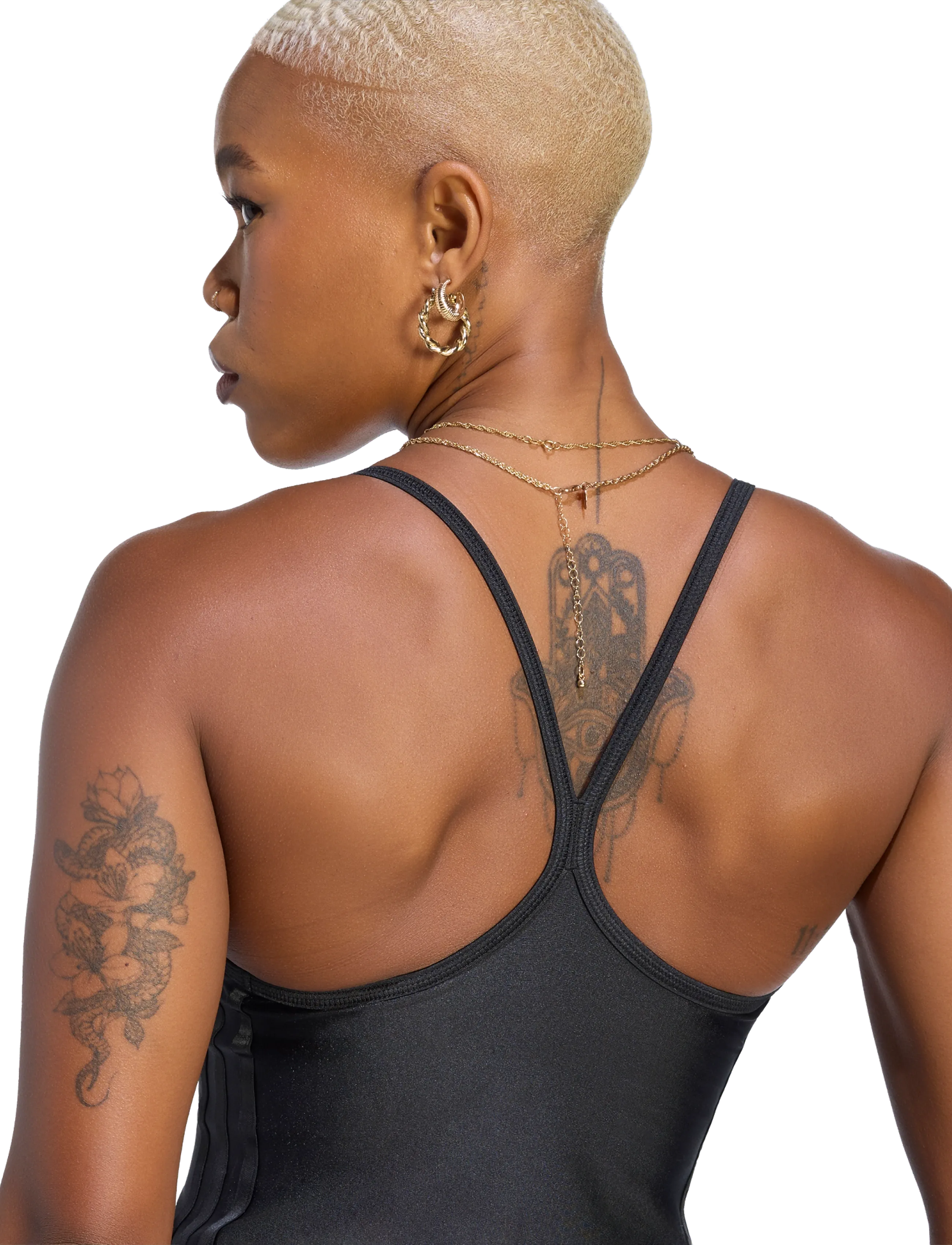 adidas Performance - OG SP TANK PAD - crop tops - black - 3