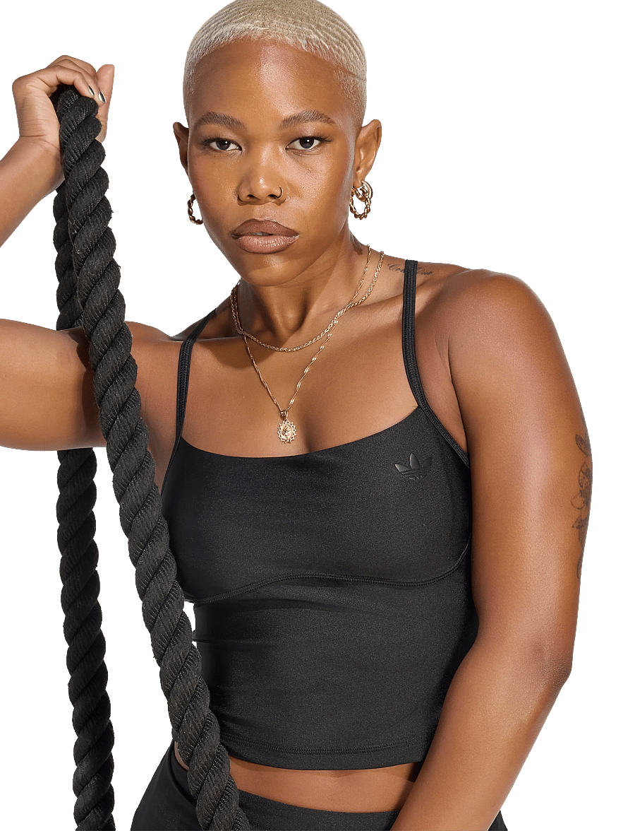 adidas Performance - OG SP TANK PAD - crop tops - black - 4