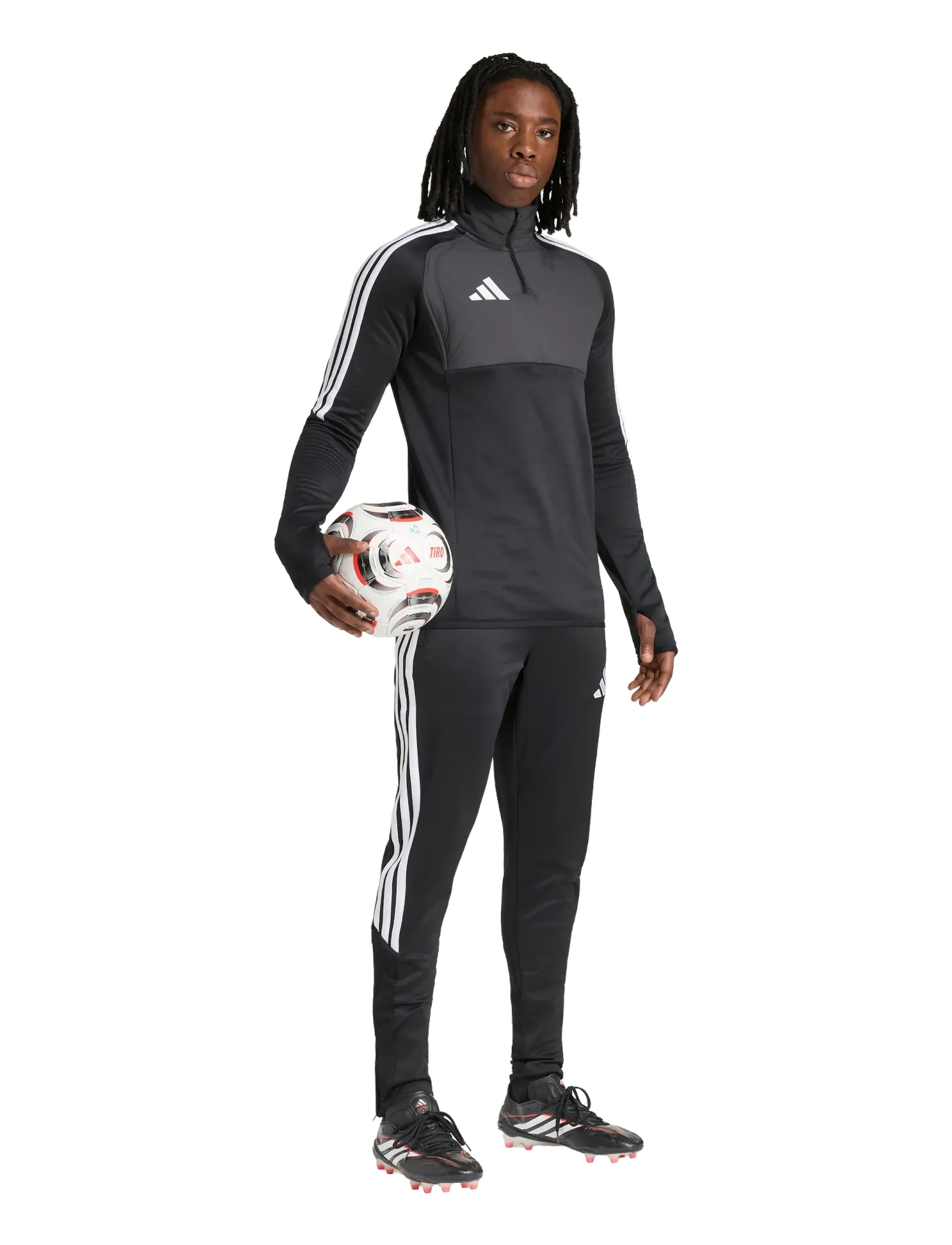adidas Performance Tiro26L Wintop, Mænd, Træningstrøje med Kvart Lynlås, Sort, Str: M