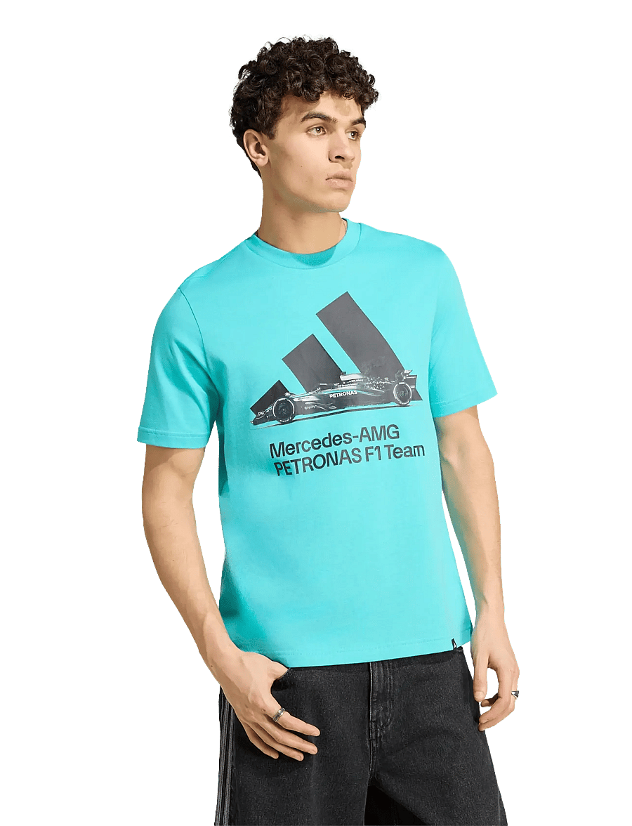 adidas Performance - MER GFX TEE 05M - oberteile & t-shirts - semiru/black - 0