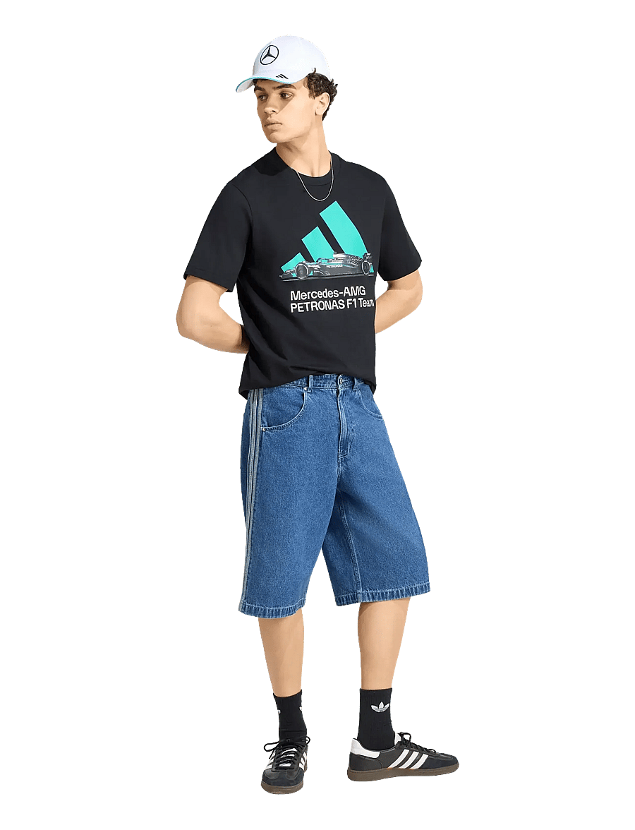 adidas Performance - MER GFX TEE 05M - t-shirts - black/semiru - 2