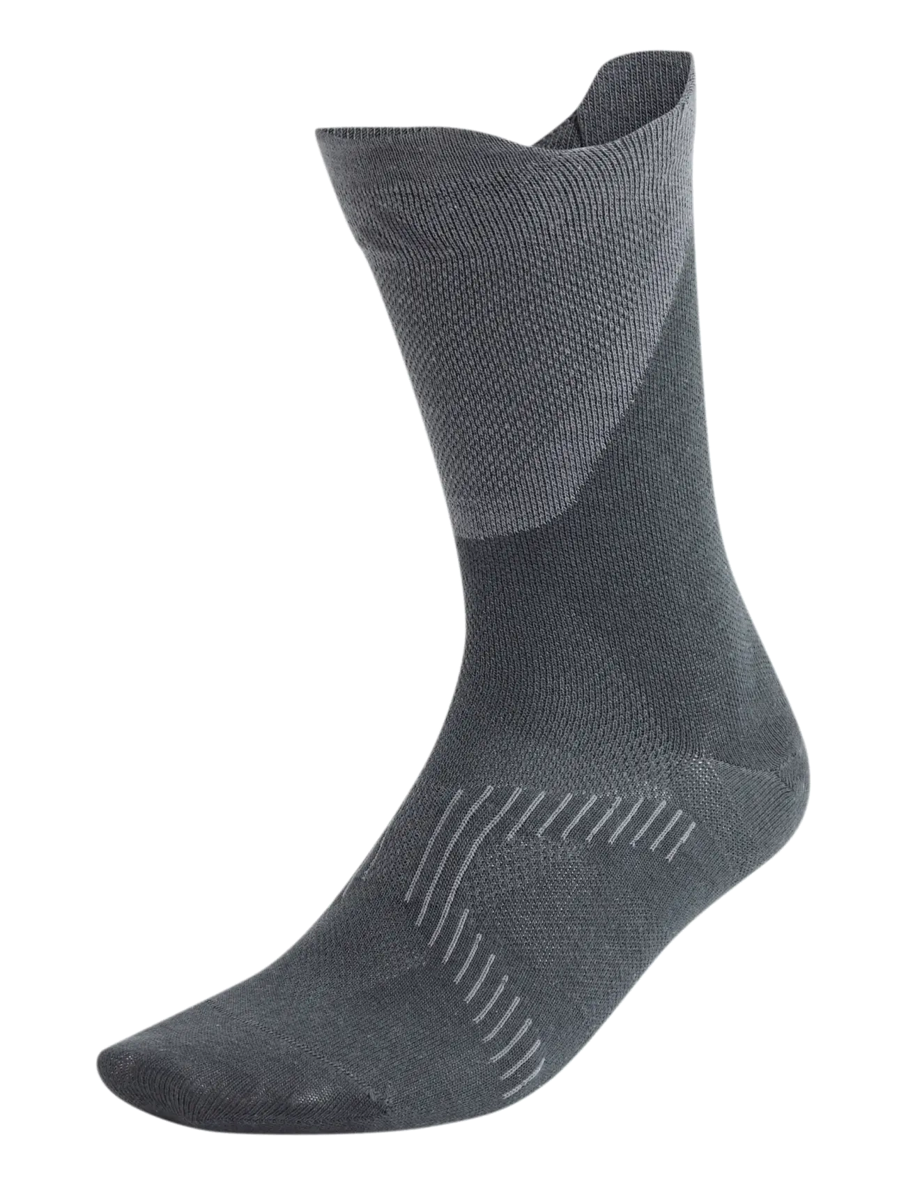adidas Performance RUN LIGHT CREW - Clothing - CARBON/GREFIV / grey