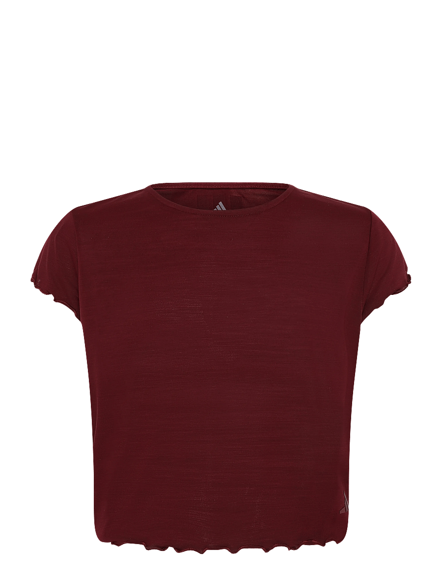 adidas Performance - MOTION T-SHIRT - crop tops - maroon - 0