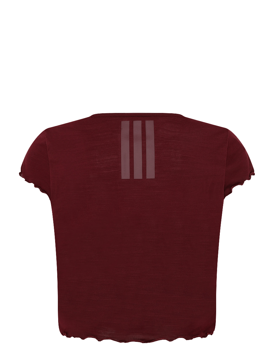 adidas Performance - MOTION T-SHIRT - crop tops - maroon - 1