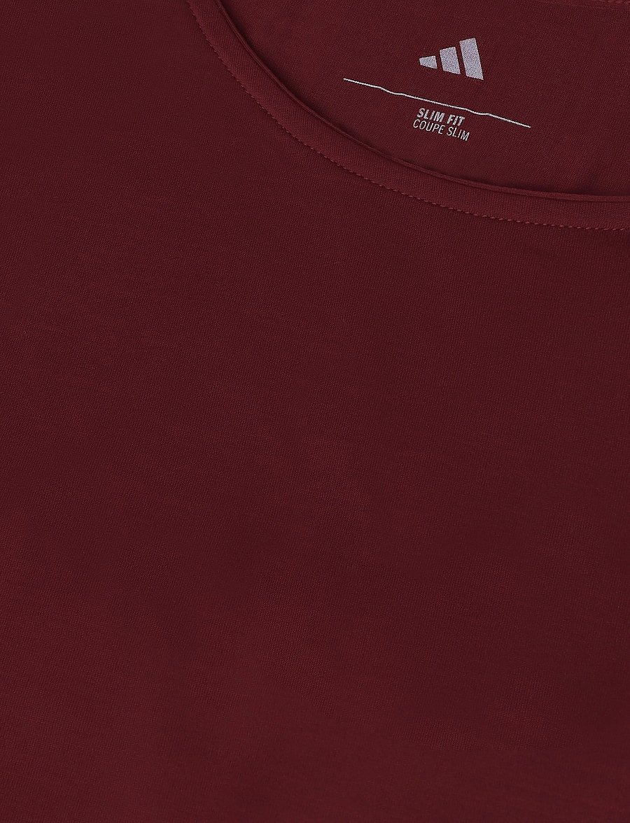 adidas Performance - MOTION T-SHIRT - crop tops - maroon - 2