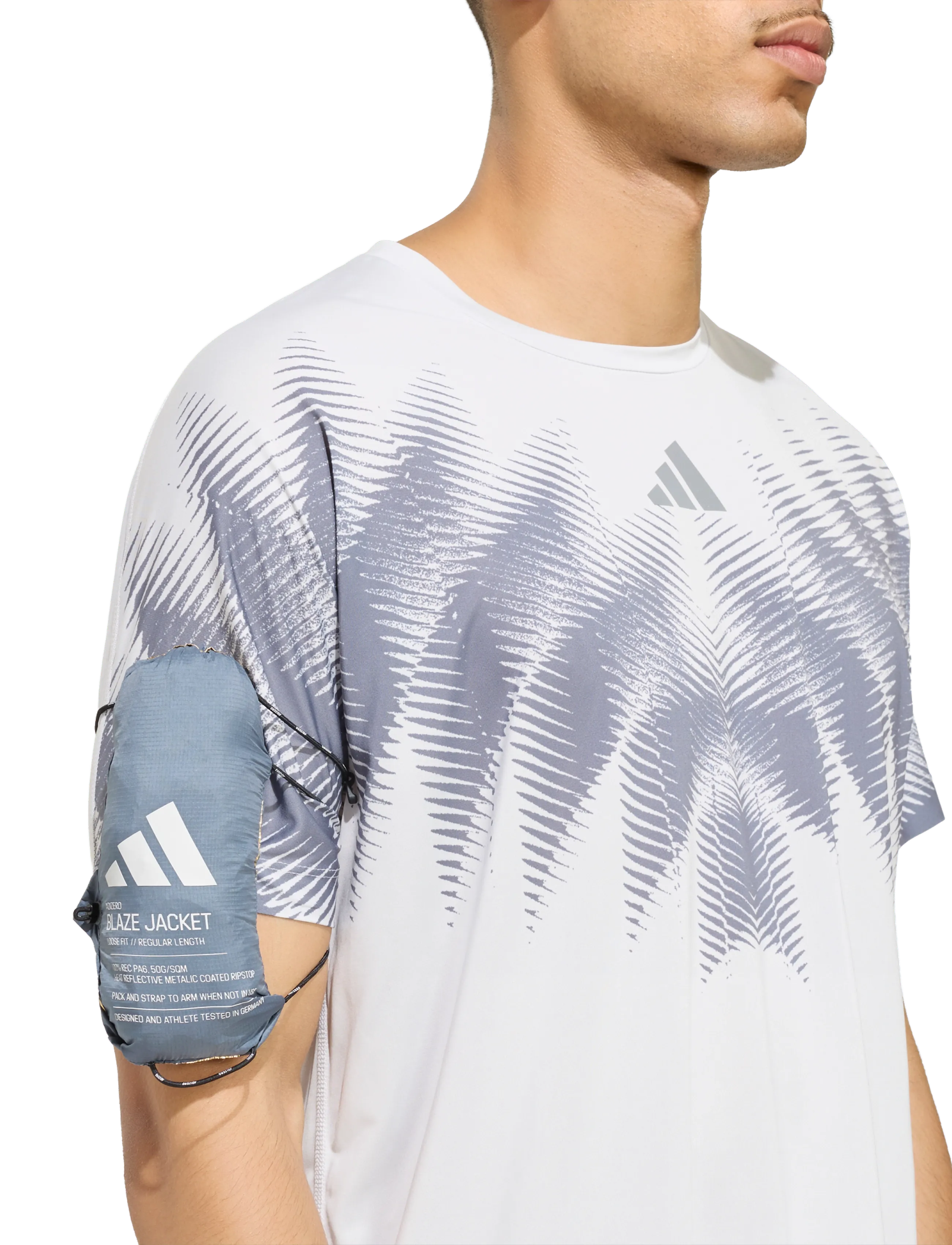 adidas Performance - AZ BLAZE JKT M - sportjackor - onix - 4