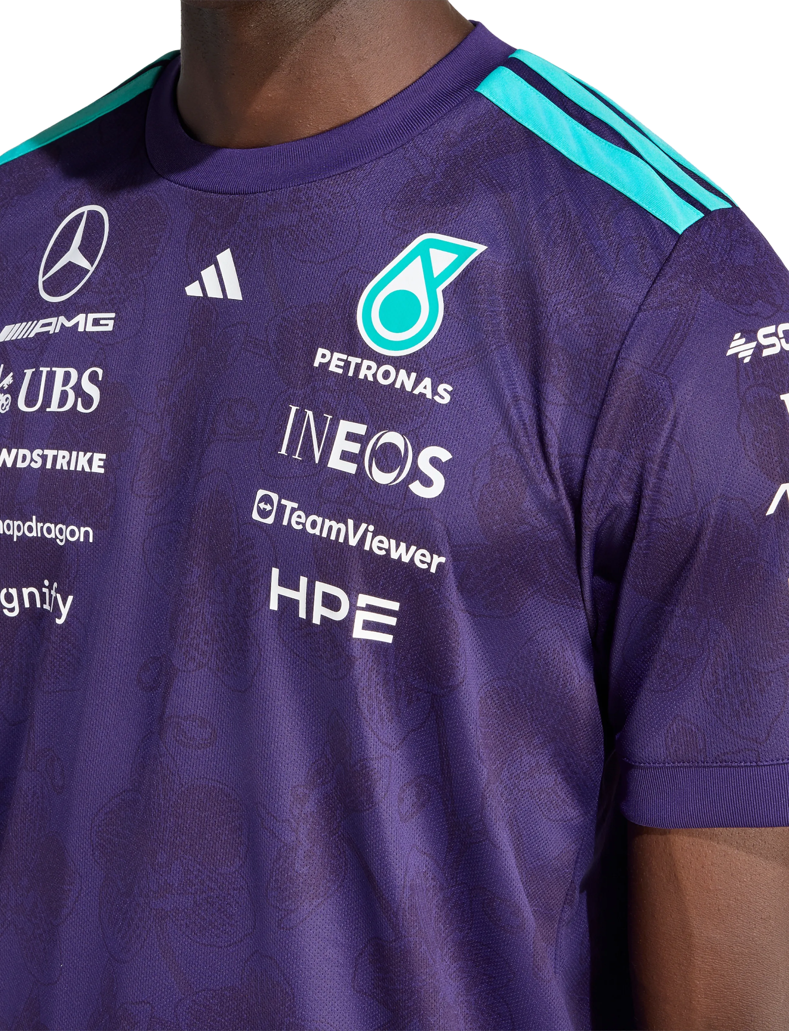 adidas Performance - Mercedes AMG Petronas F1 Team VB DRJ M - oberteile & t-shirts - dpurpl - 3