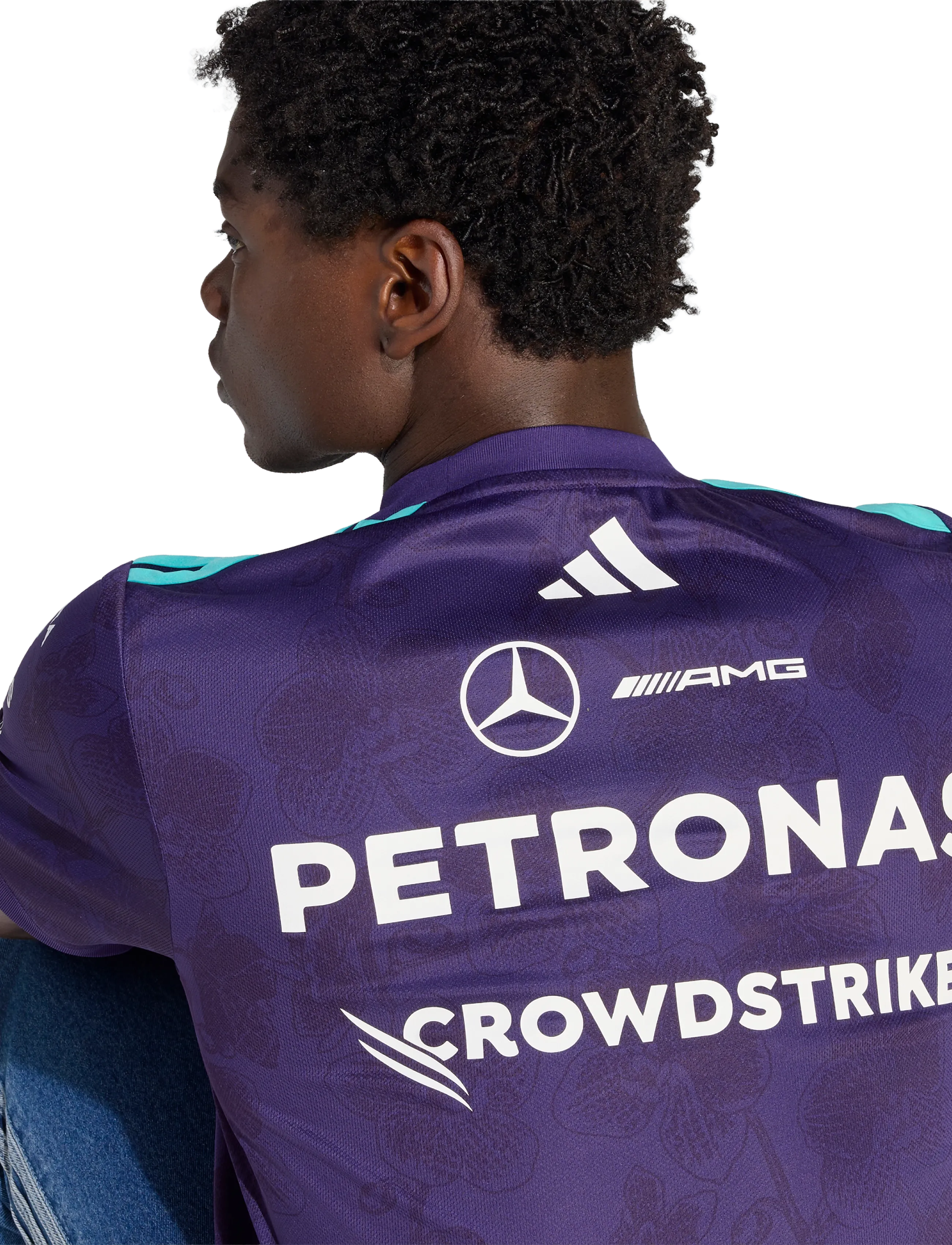 adidas Performance - Mercedes AMG Petronas F1 Team VB DRJ M - oberteile & t-shirts - dpurpl - 4