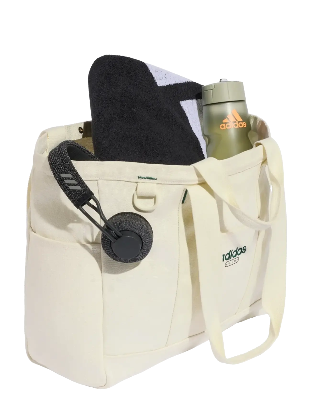 adidas Performance - LIN CANVAS TOTE - tragetaschen - ivory/cgreen - 2