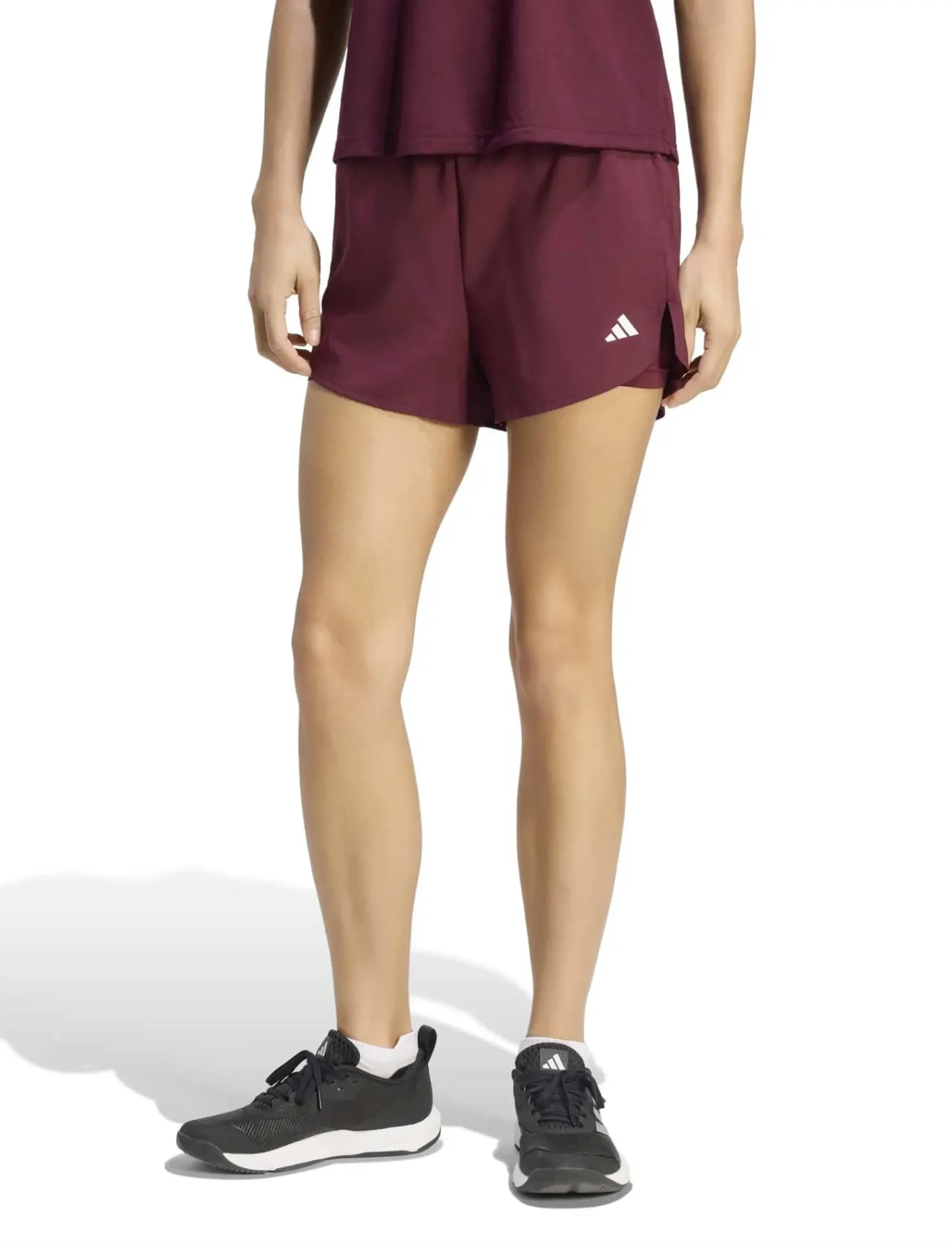 adidas Performance - WE MIN 2IN1 SH - lühikesed treeningpüksid - maroon - 0