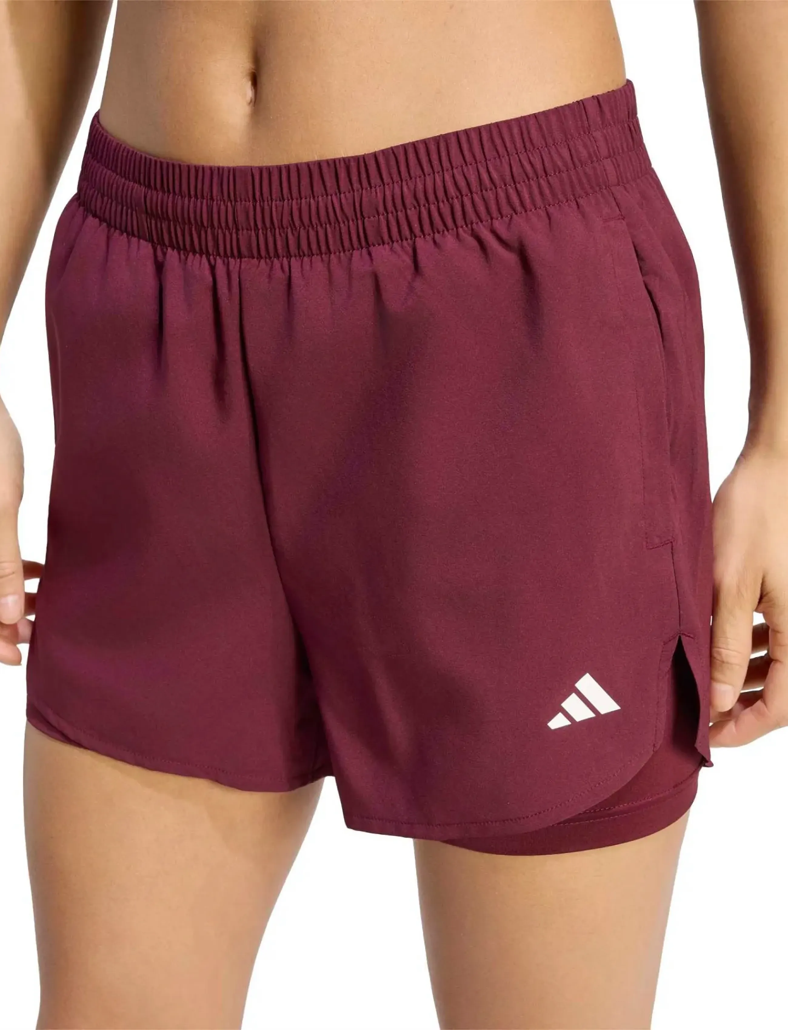 adidas Performance - WE MIN 2IN1 SH - lühikesed treeningpüksid - maroon - 5