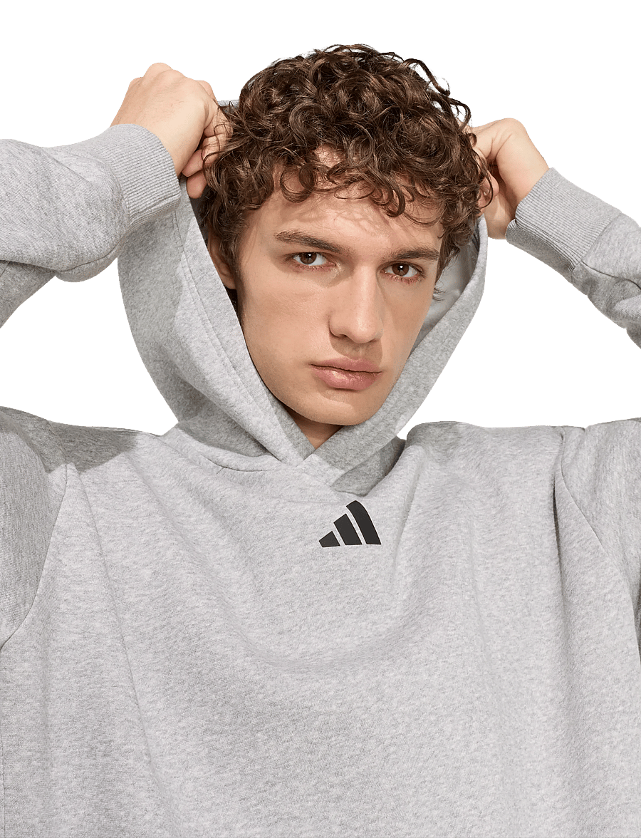 adidas Performance - OVERSIZE GFX HD - kapuzenpullover - mgreyh - 3