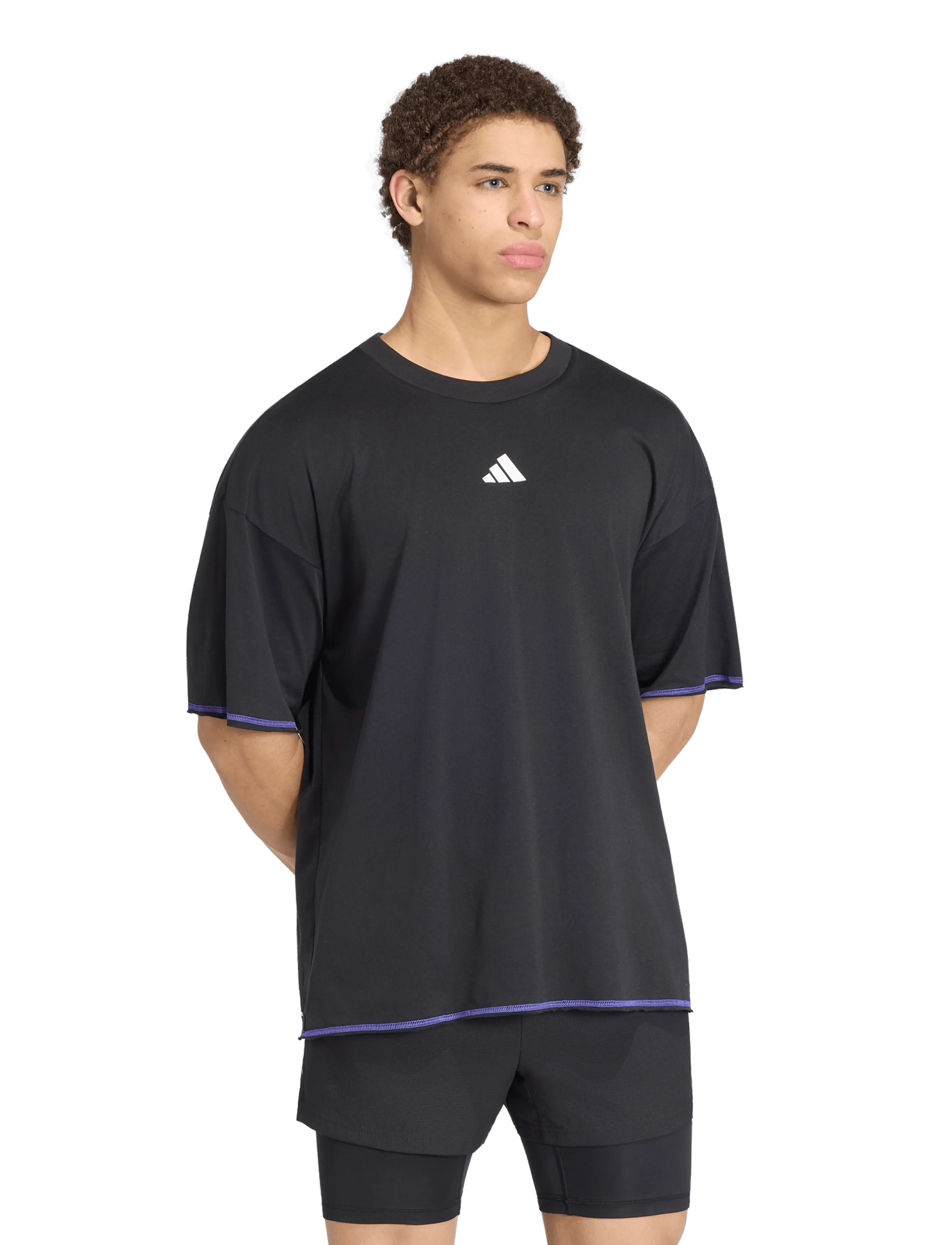 adidas Performance M Train Gfx T, S, Schwarz, Männerswear