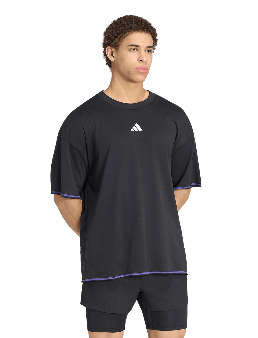 adidas Performance - M TRAIN GFX T - t-shirts - black - 0
