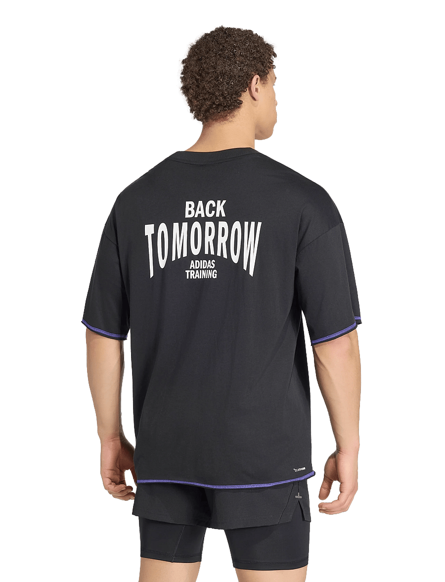 adidas Performance - M TRAIN GFX T - t-shirts - black - 3