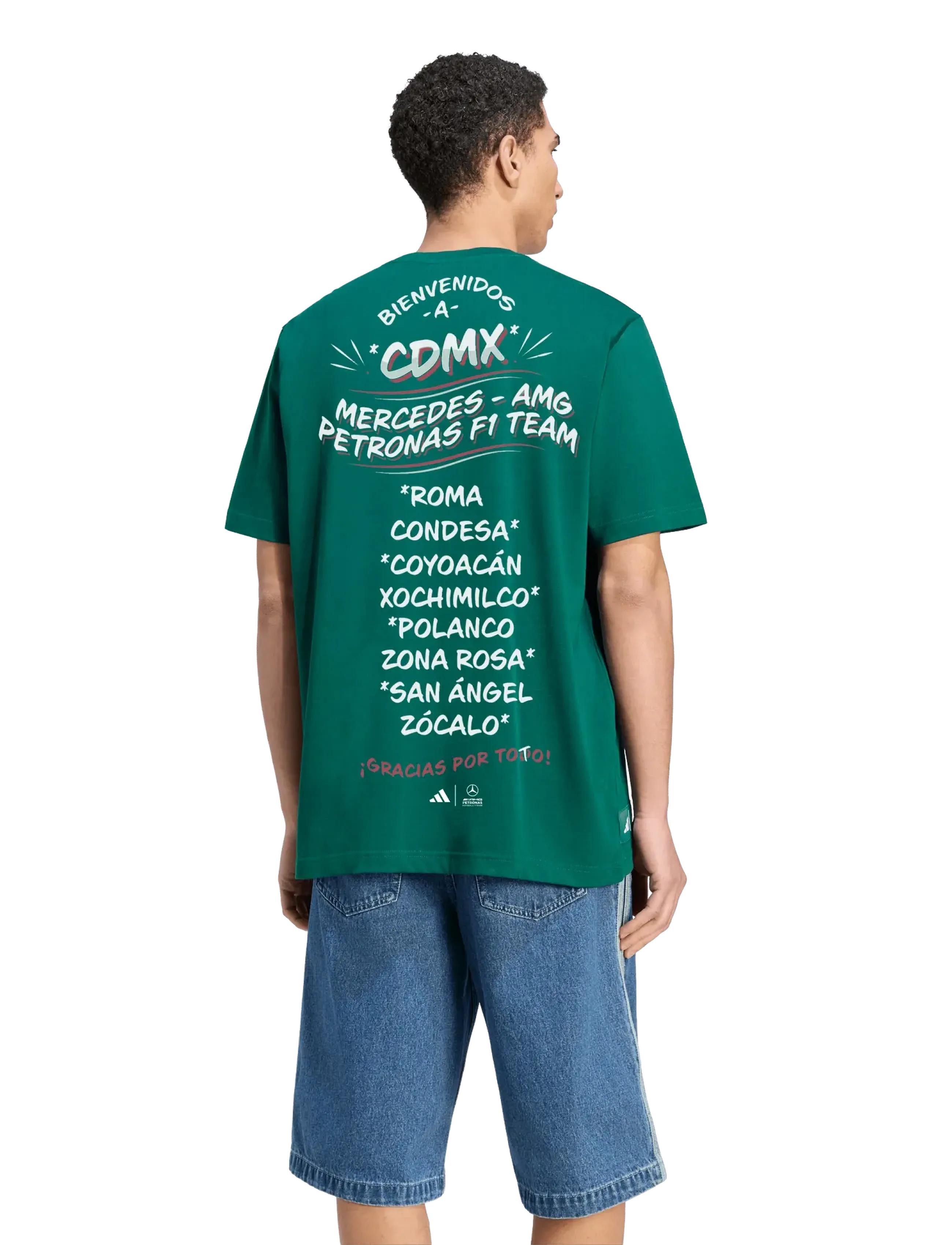 adidas Performance - MER MEX RP TEE - tops & t-shirts - cgreen - 5