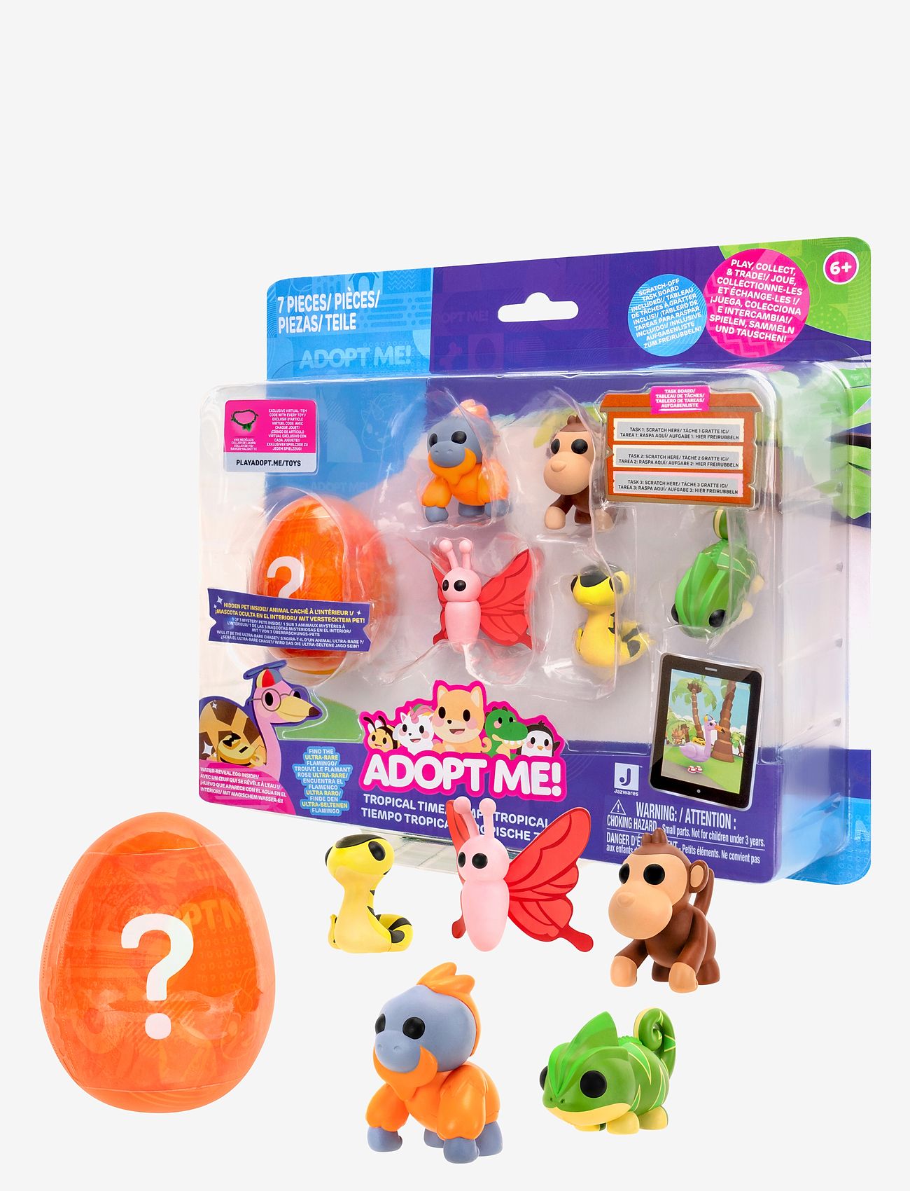 Adopt Me - Adopt Me 6 Figure Pack - Tropical Time - dyr - multi - 1